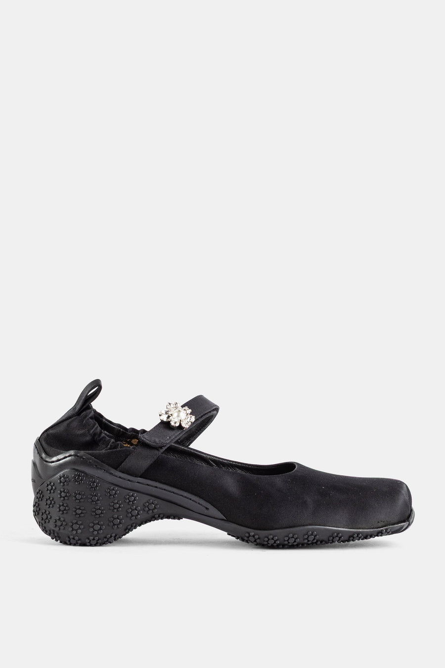 Simone Rocha Satin upper sandal in black