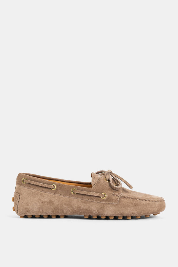 Tod's Suede loafer in taupe