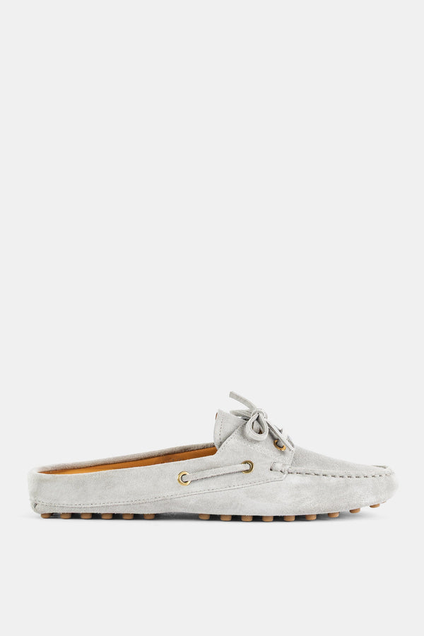 Tod's Calf suede upper mule in gray