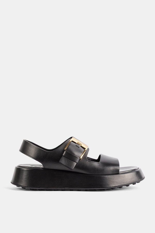 Tod's Nappa leather sandal in black