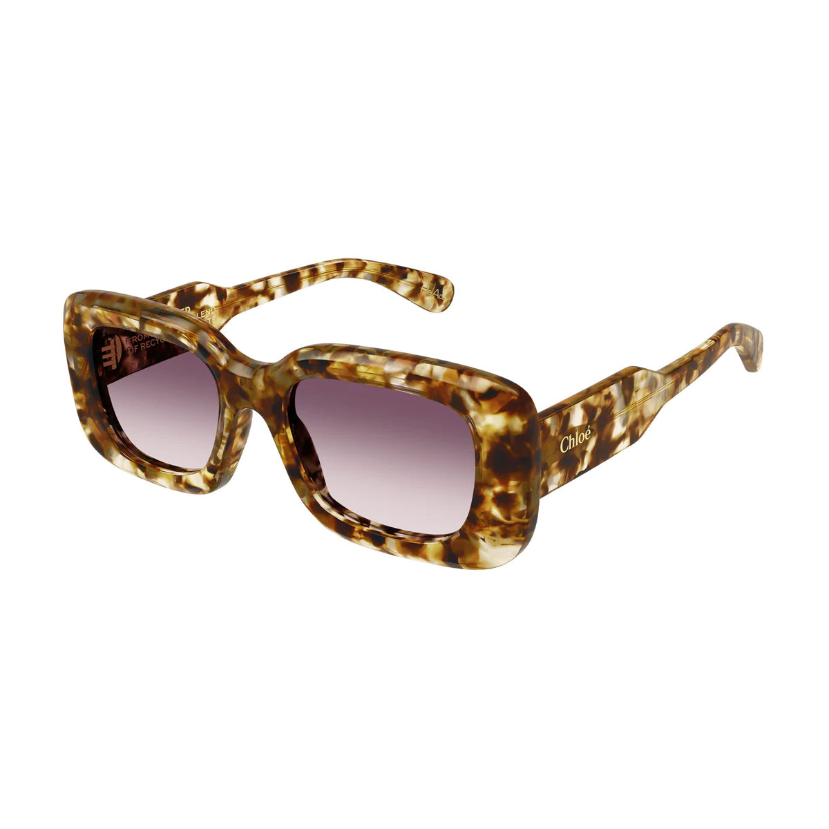 CH0188S 007 Marrone Recycled Acetate Occhiali Sole