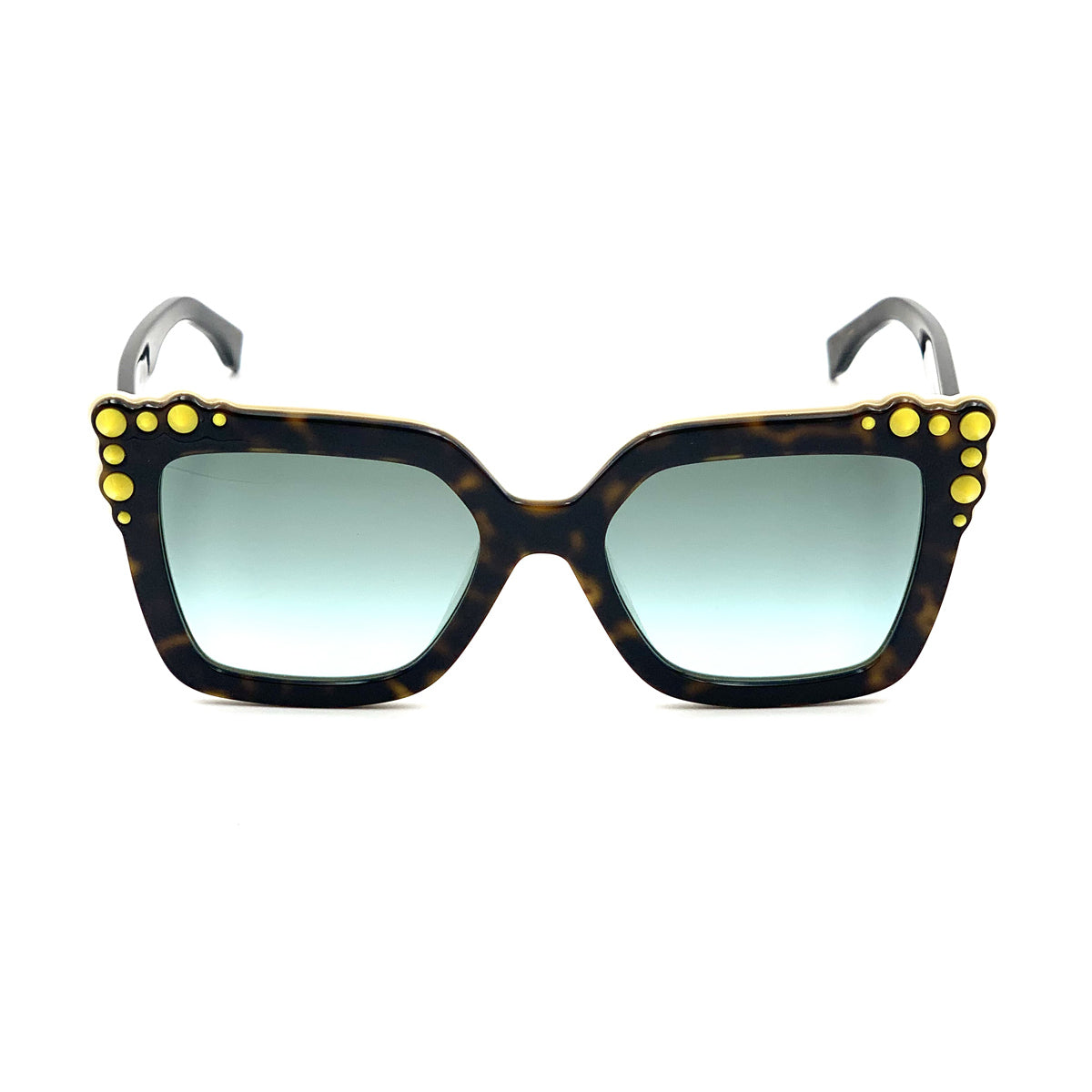 Ff 0260-s C9K-EQ HAVANA WHITE Marrone Celluloid Occhiali Sole