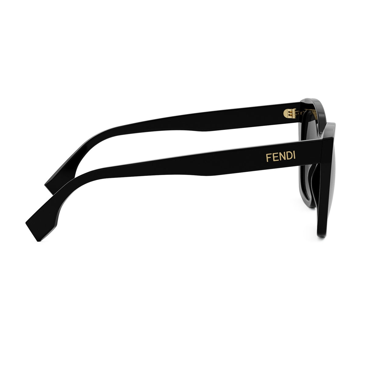 FE40151I 01B Nero Fendi Lettering Acetate Occhiali Da Sole