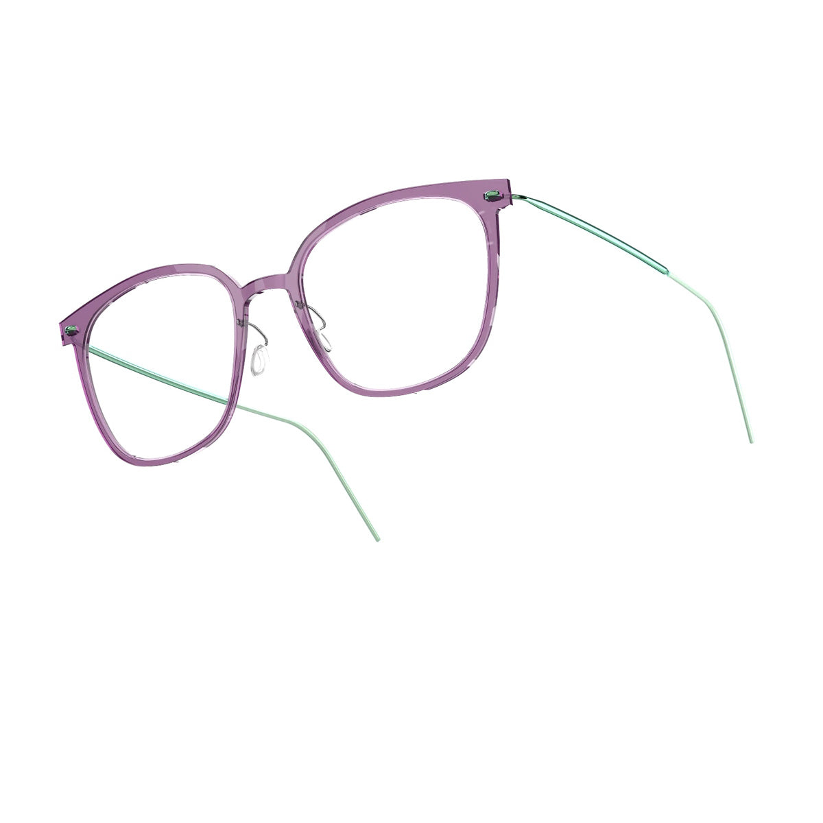 Lindberg N.O.W. 6638 C19 P90 804 Viola Verde Titanium Occhiali Da Vista