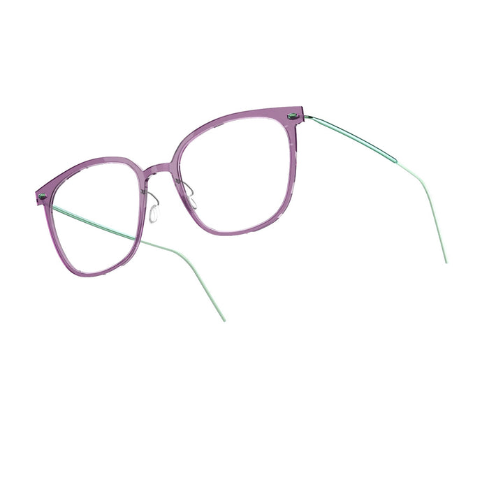 Lindberg N.O.W. 6638 C19 P90 804 Viola Verde Titanium Occhiali Da Vista