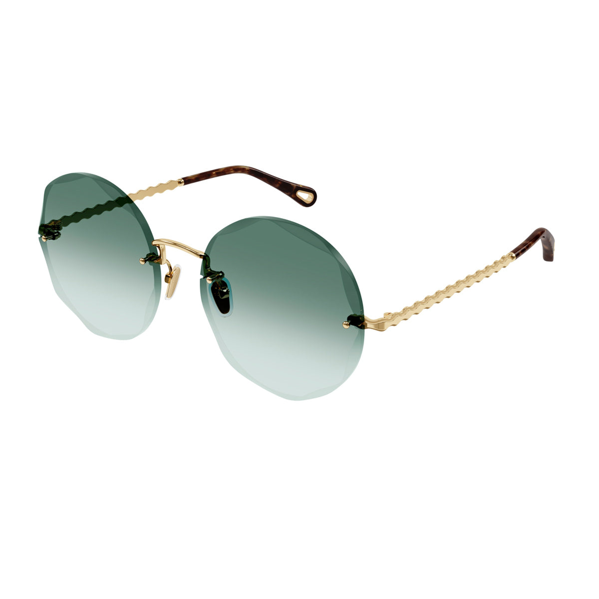 Chloé CH0254S Linea 003 Gold Green Oro Metal Occhiali Da Sole