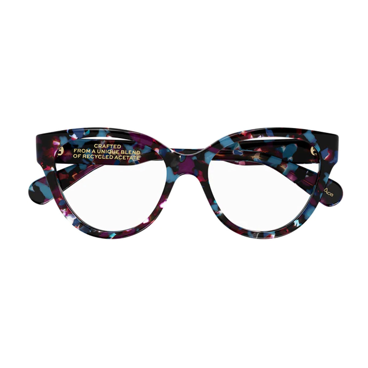 CH0193O 005 Nero Recycled Acetate Occhiali Vista