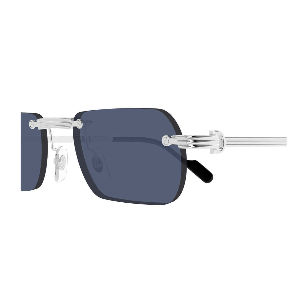 Cartier CT0499S Première de 002 Silver Blue Argento Metal Occhiali Da Sole