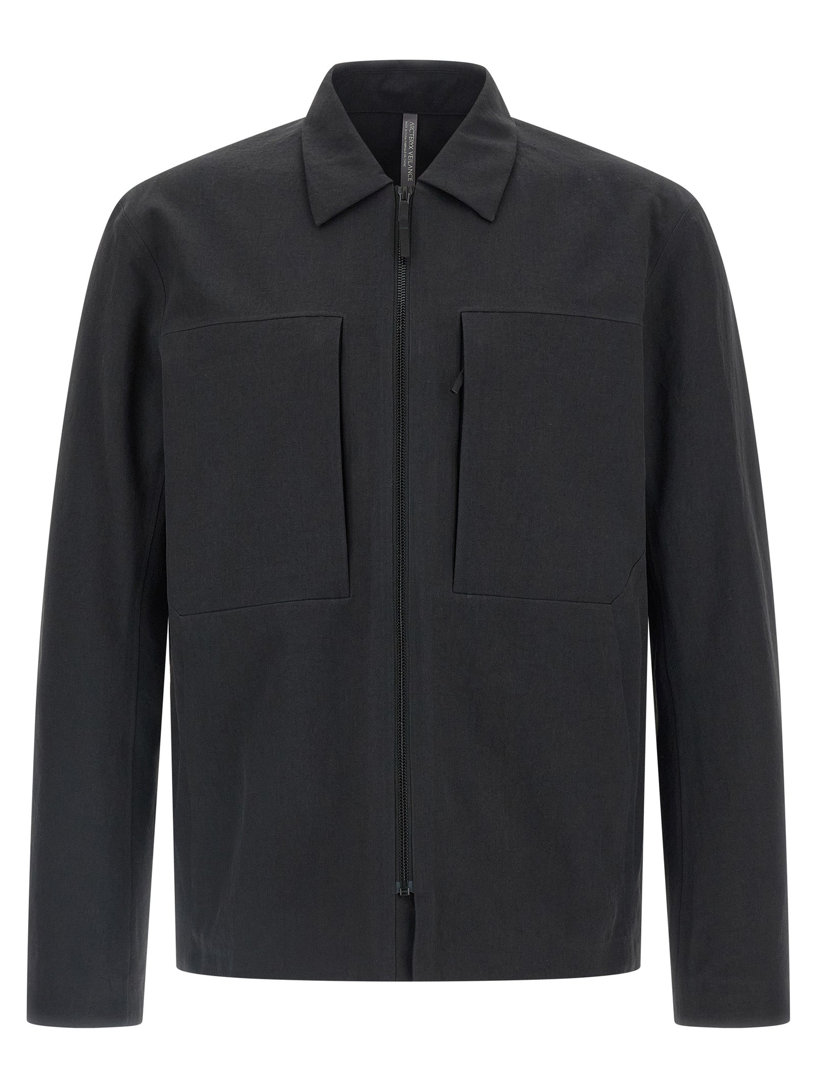 Mionn overshirt Black Polyester Shirt, Blouse