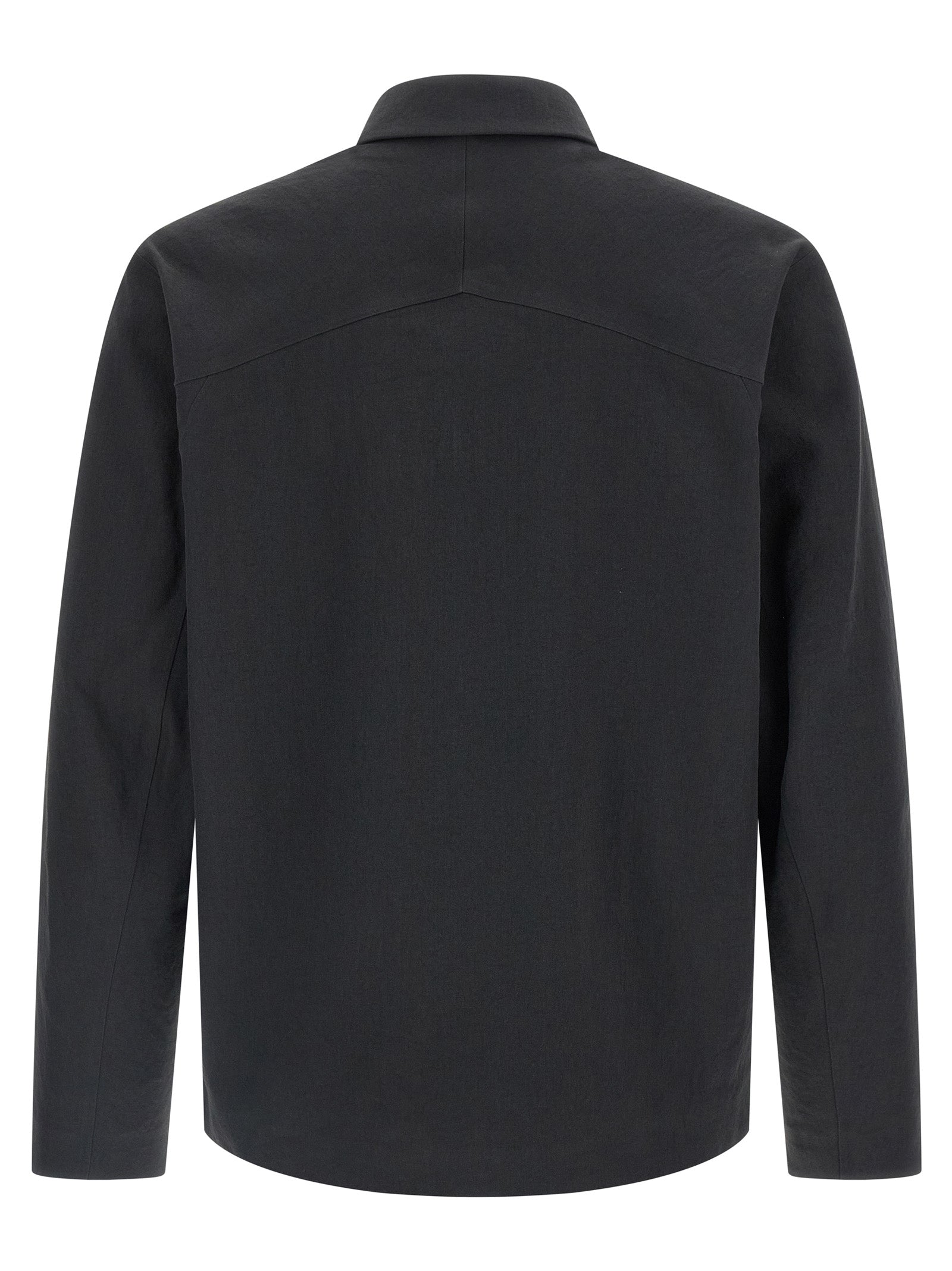 Mionn overshirt Black Polyester Shirt, Blouse