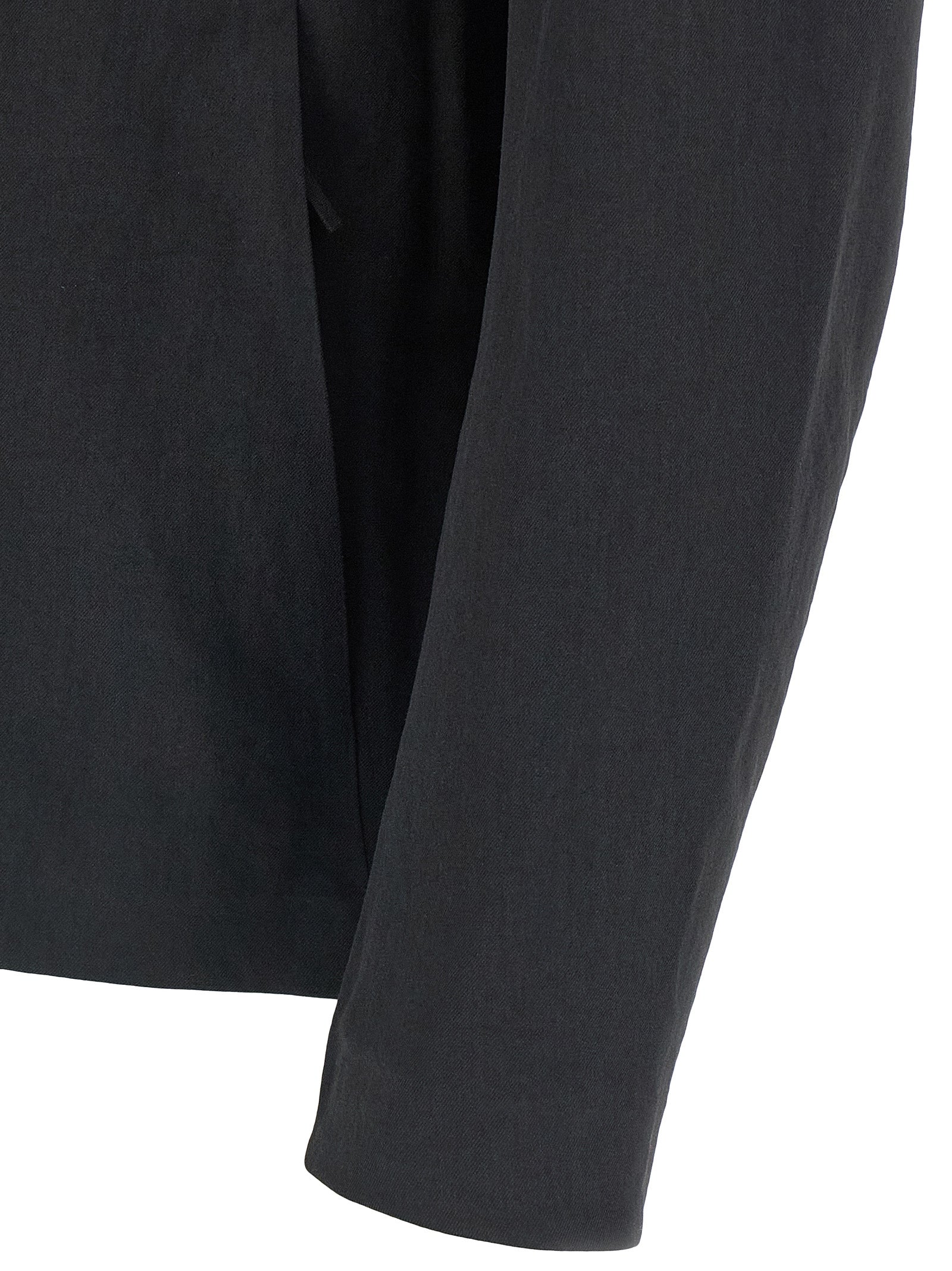Mionn overshirt Black Polyester Shirt, Blouse