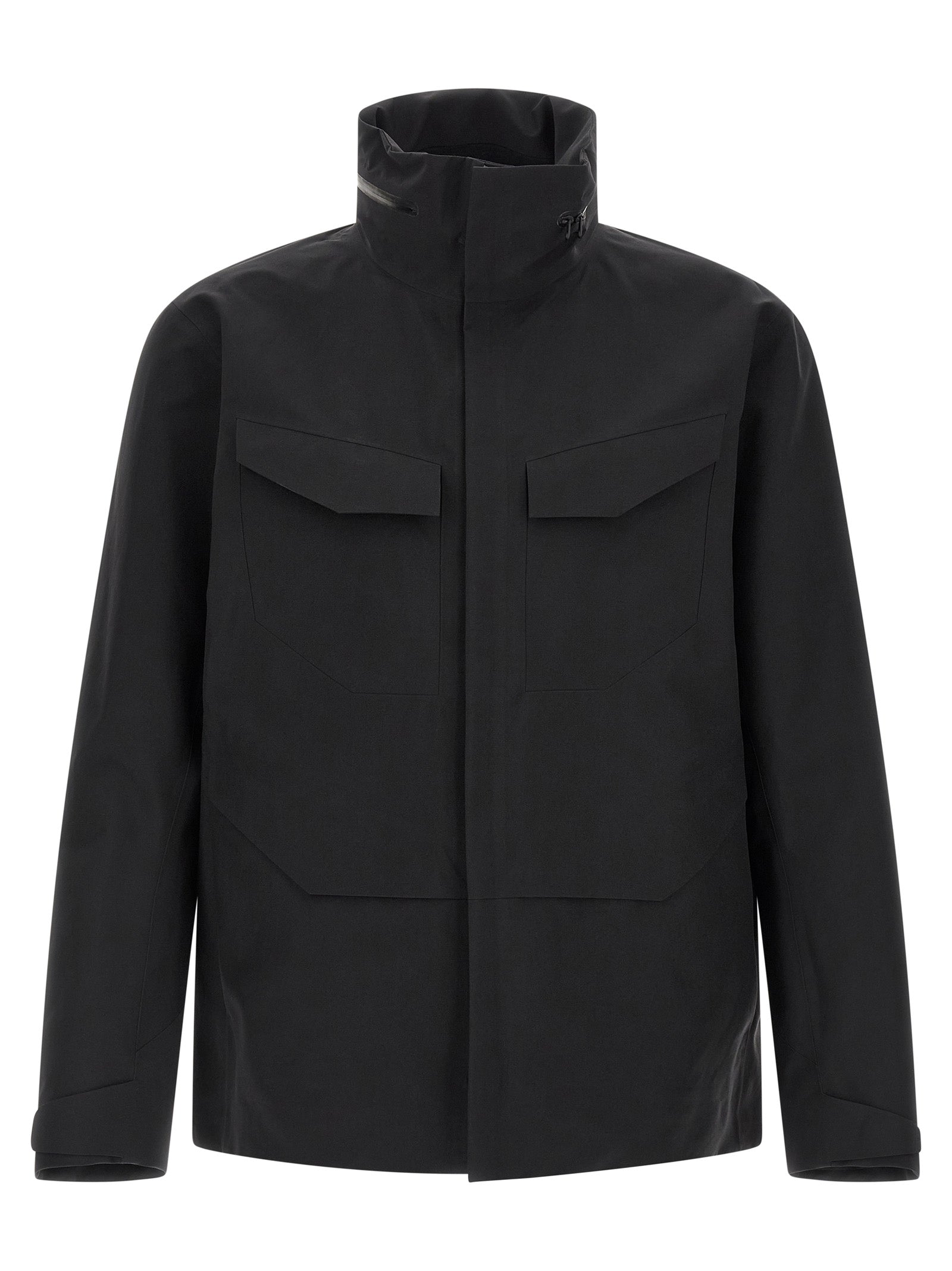 Field jacket Black Nylon Down Jacket, Parka, Casual