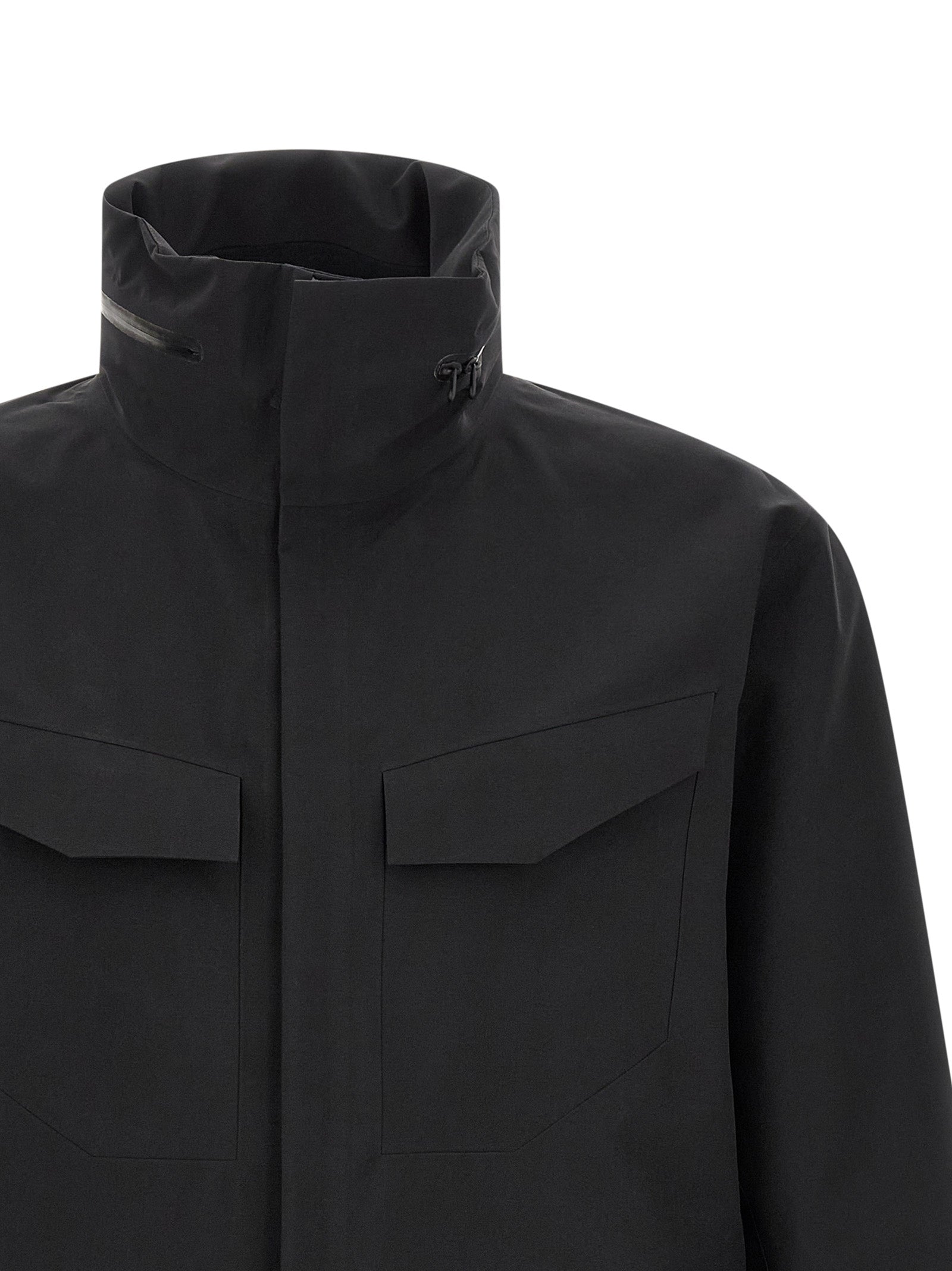 Field jacket Black Nylon Down Jacket, Parka, Casual