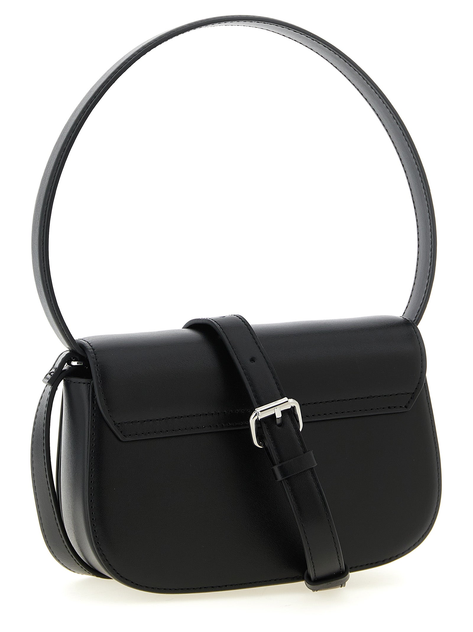 1dr Shoulder Bag Black Cowhide