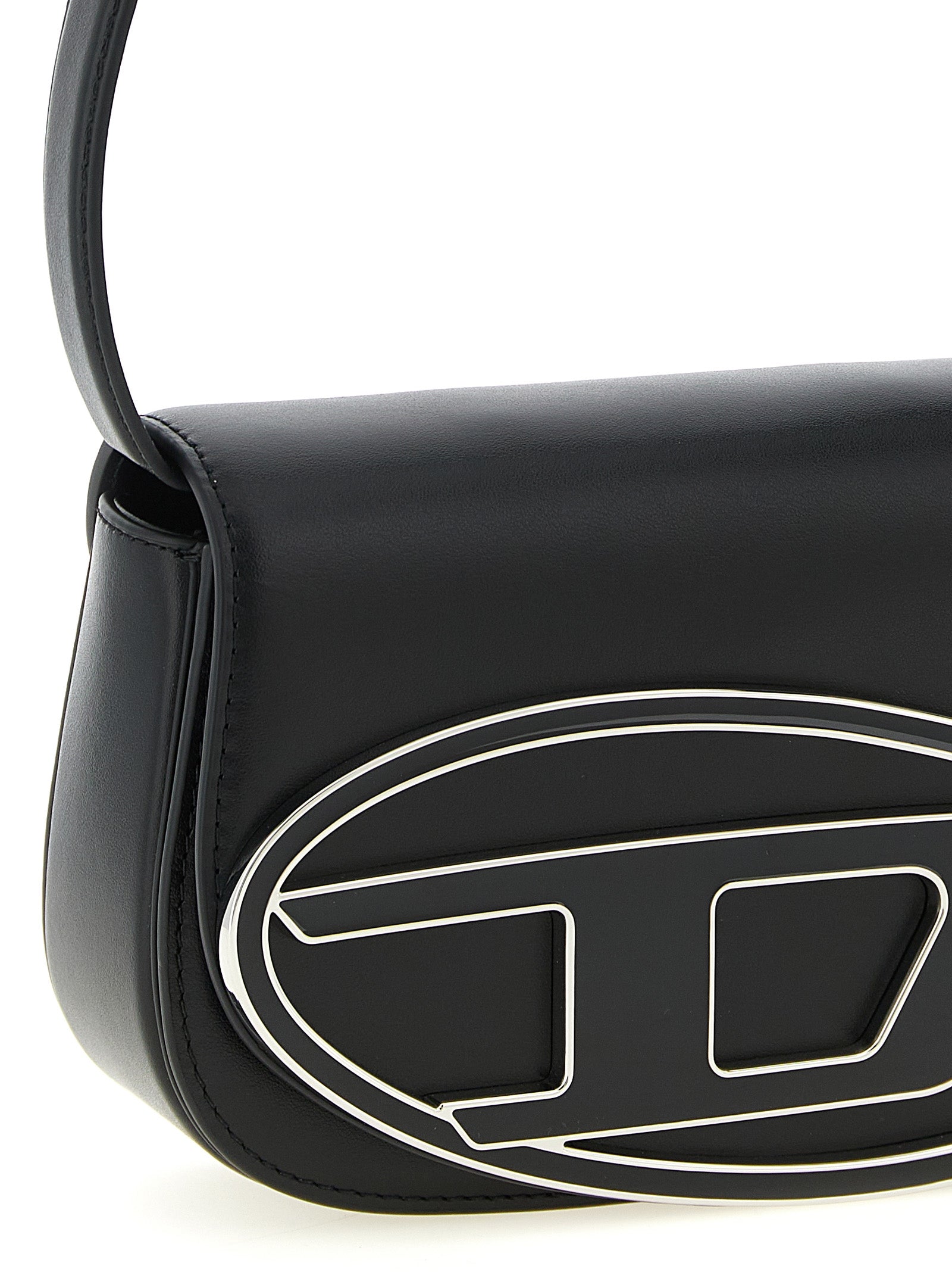 1dr Shoulder Bag Black Cowhide