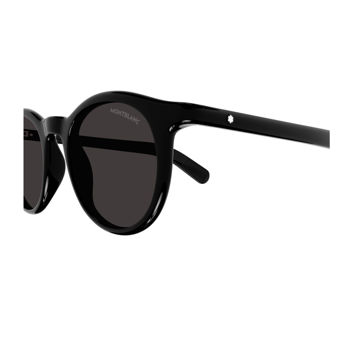 Montblanc MB0353S Linea Snowcap 001 Black Grey Nero Injected Acetate Occhiali Da Sole