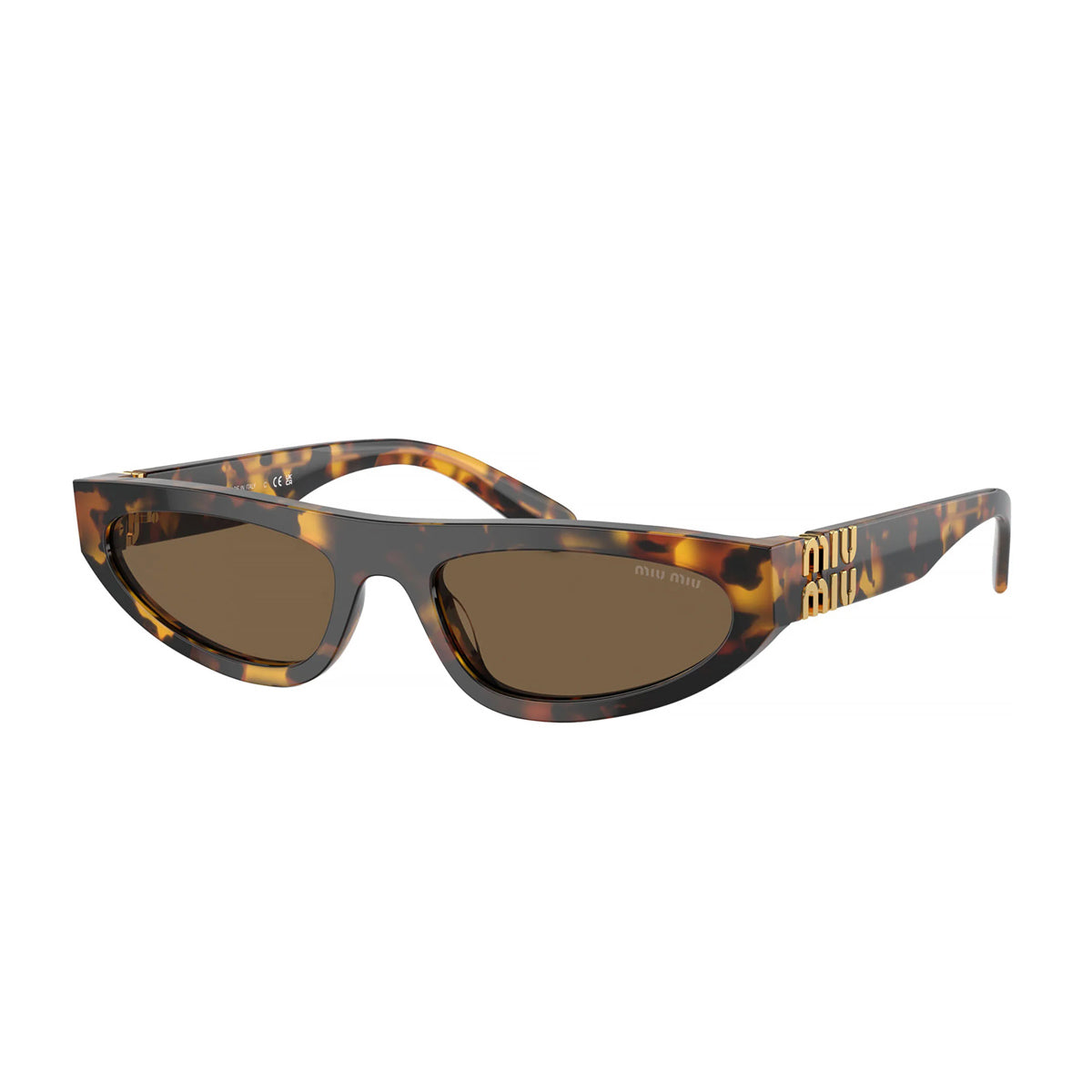 Miu 0MU 07ZS Glimpse VAU06B Havana Marrone Acetate Occhiali Da Sole