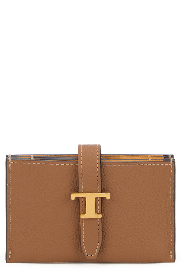 Leather Wallet T Timeless Camel Calfskin & Purses