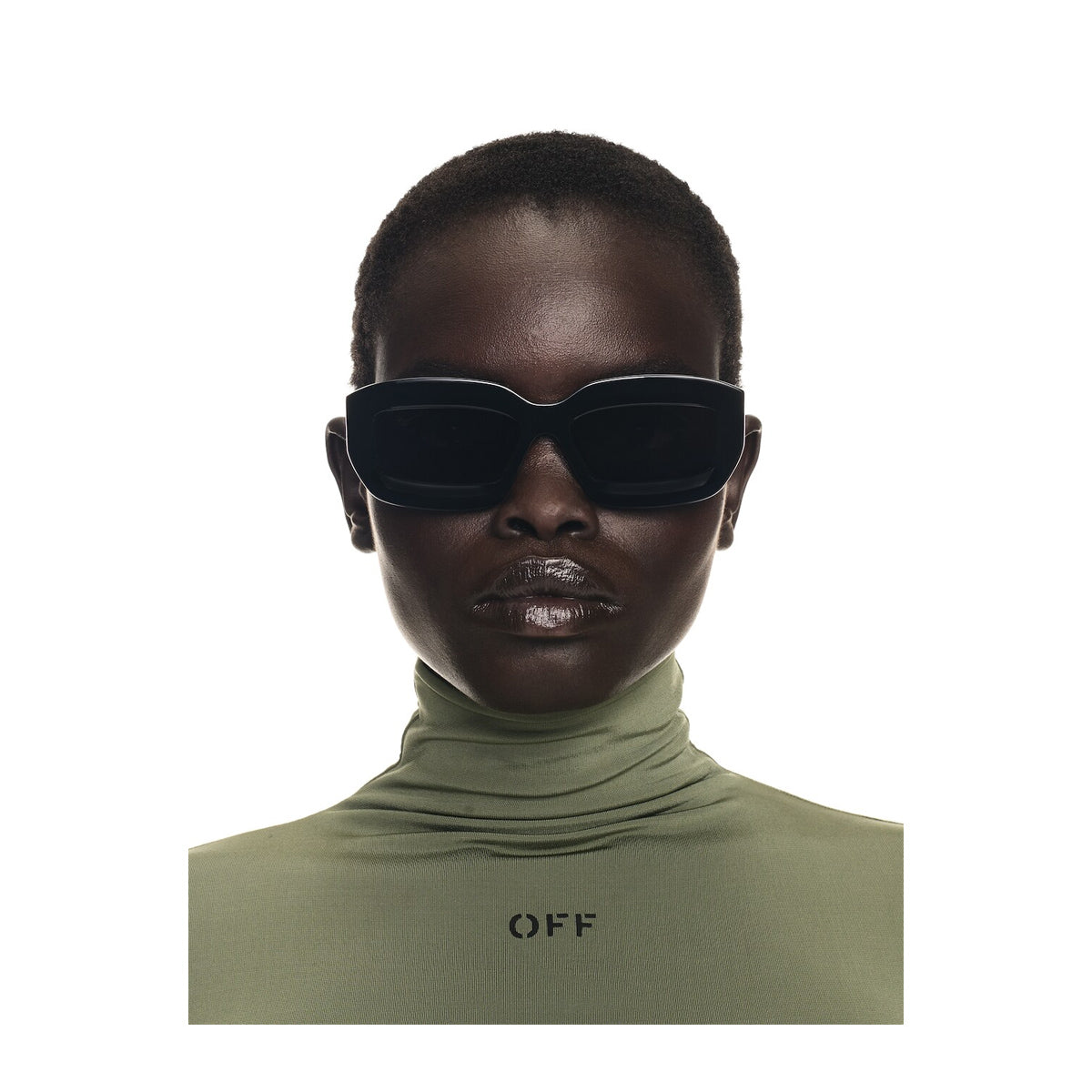 Off White OERI138 CHARLOTTE 1007 Black Dark Grey Nero Acetate Occhiali Da Sole