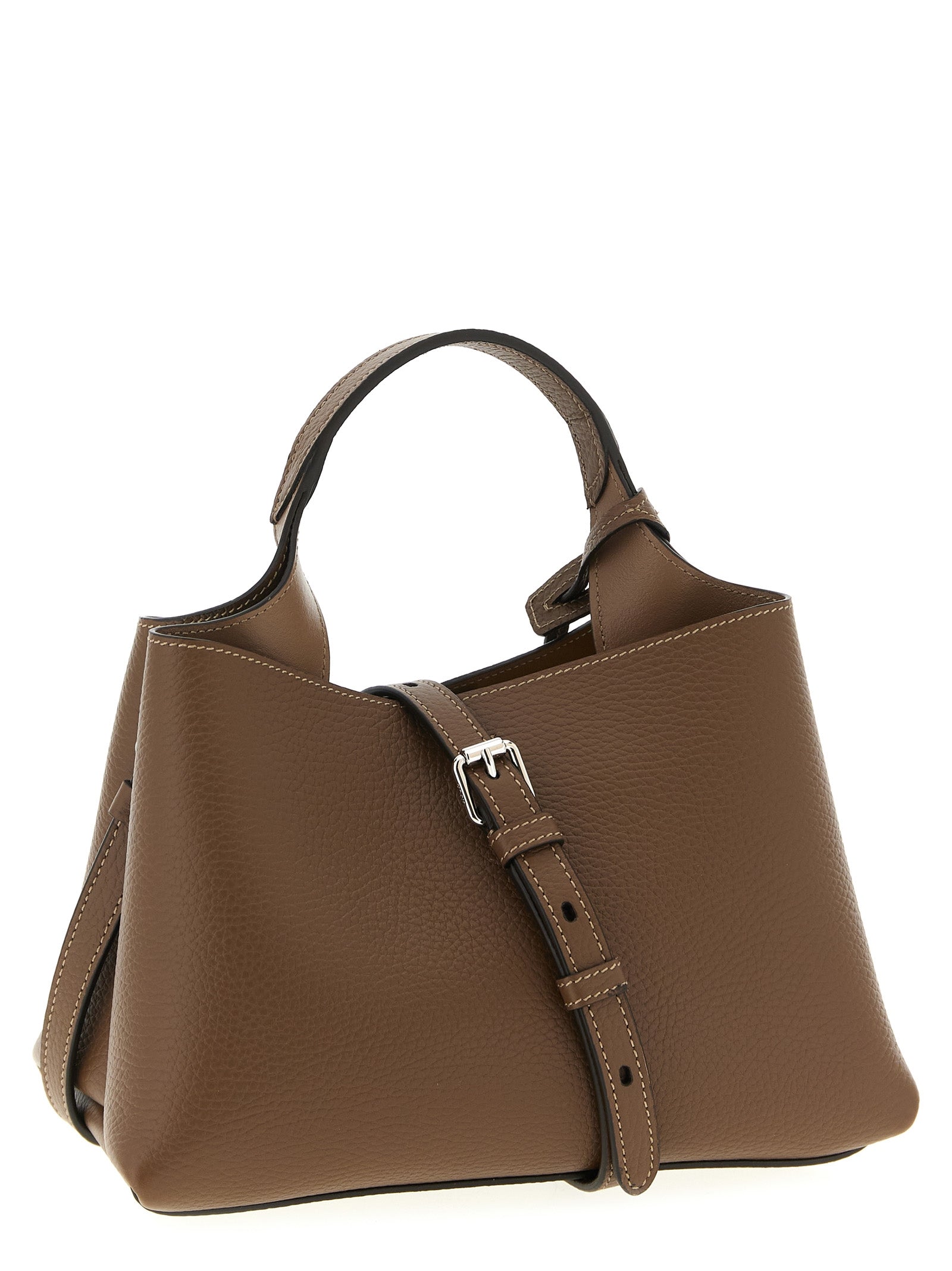Apa Micro Handbag Brown Calfskin Leather (bos Taurus) Hand Bags