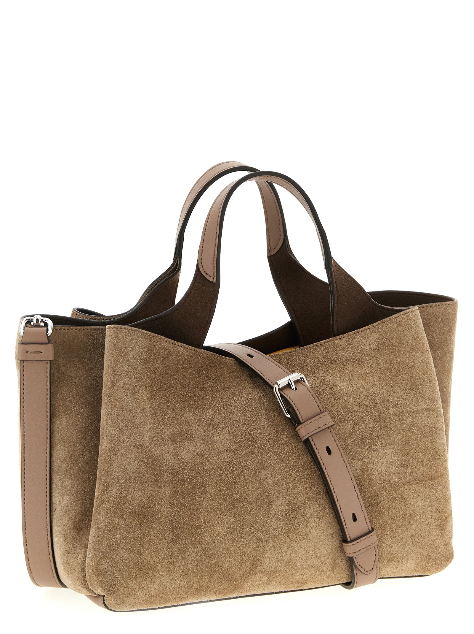 Apa Mini handbag Beige Calfskin Leather (bos Taurus) Hand Bags