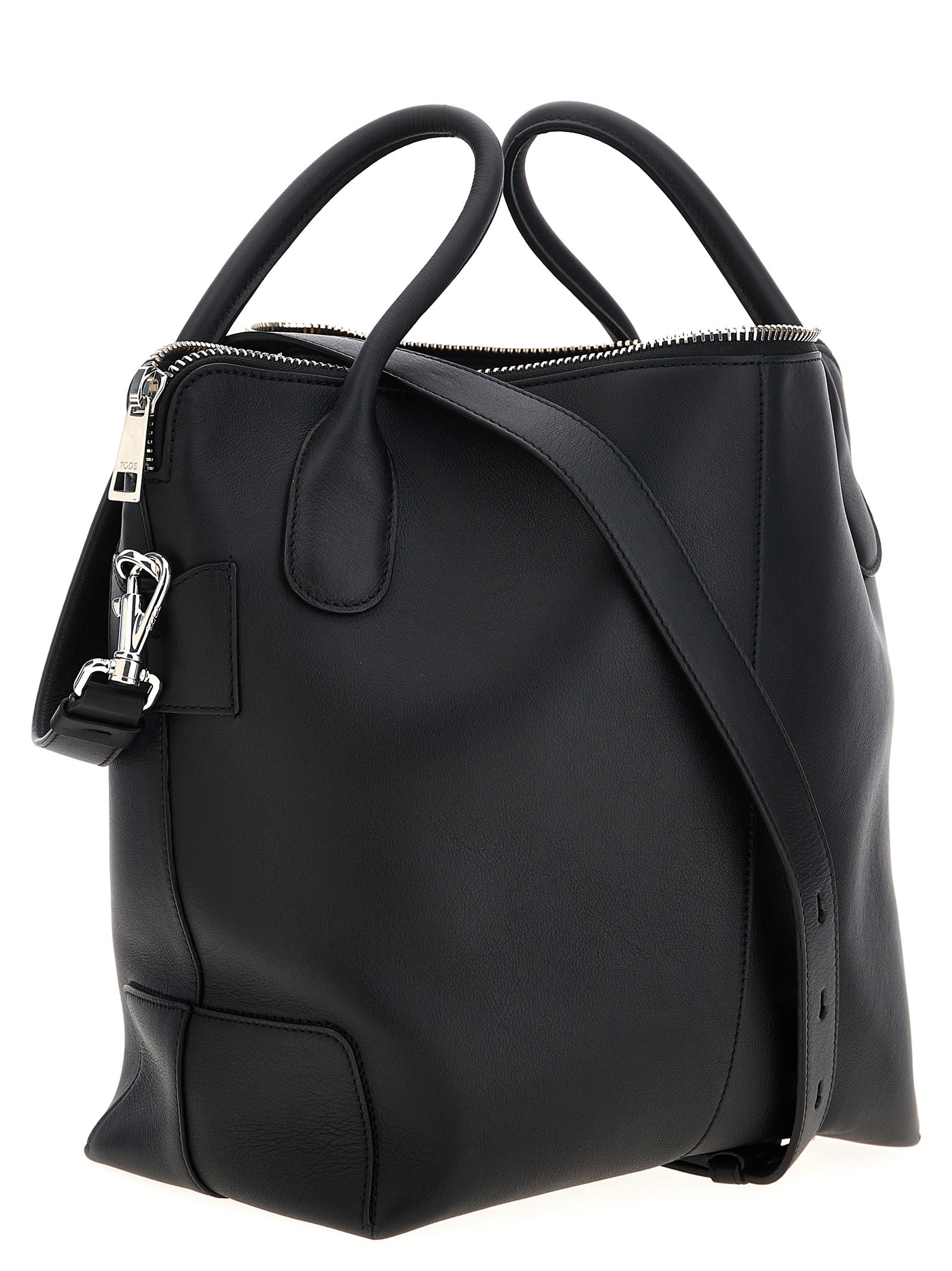 Swing medium handbag Black Calfskin Leather (bos Taurus) Hand Bags