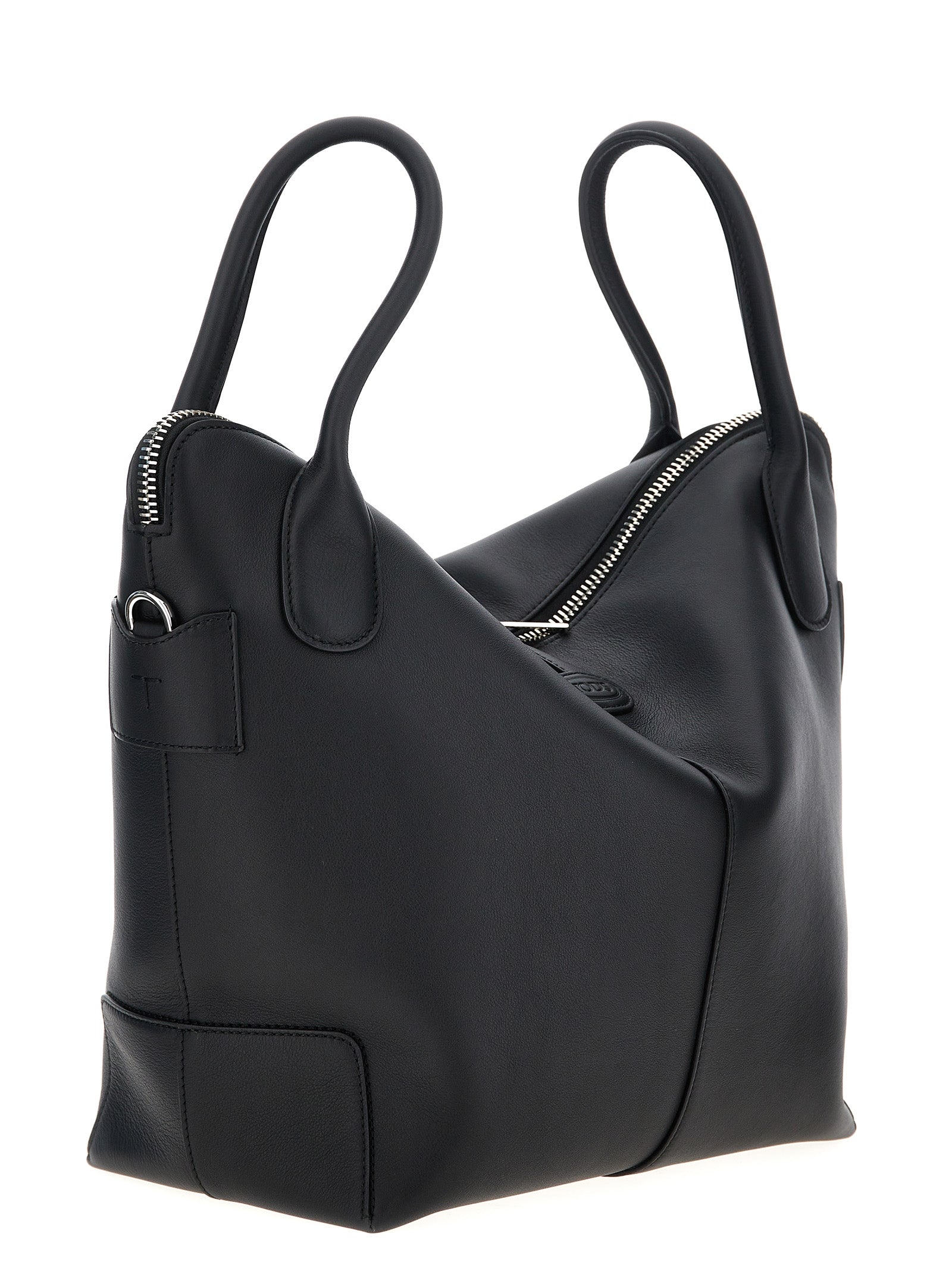 Swing medium handbag Black Calfskin Leather (bos Taurus) Hand Bags