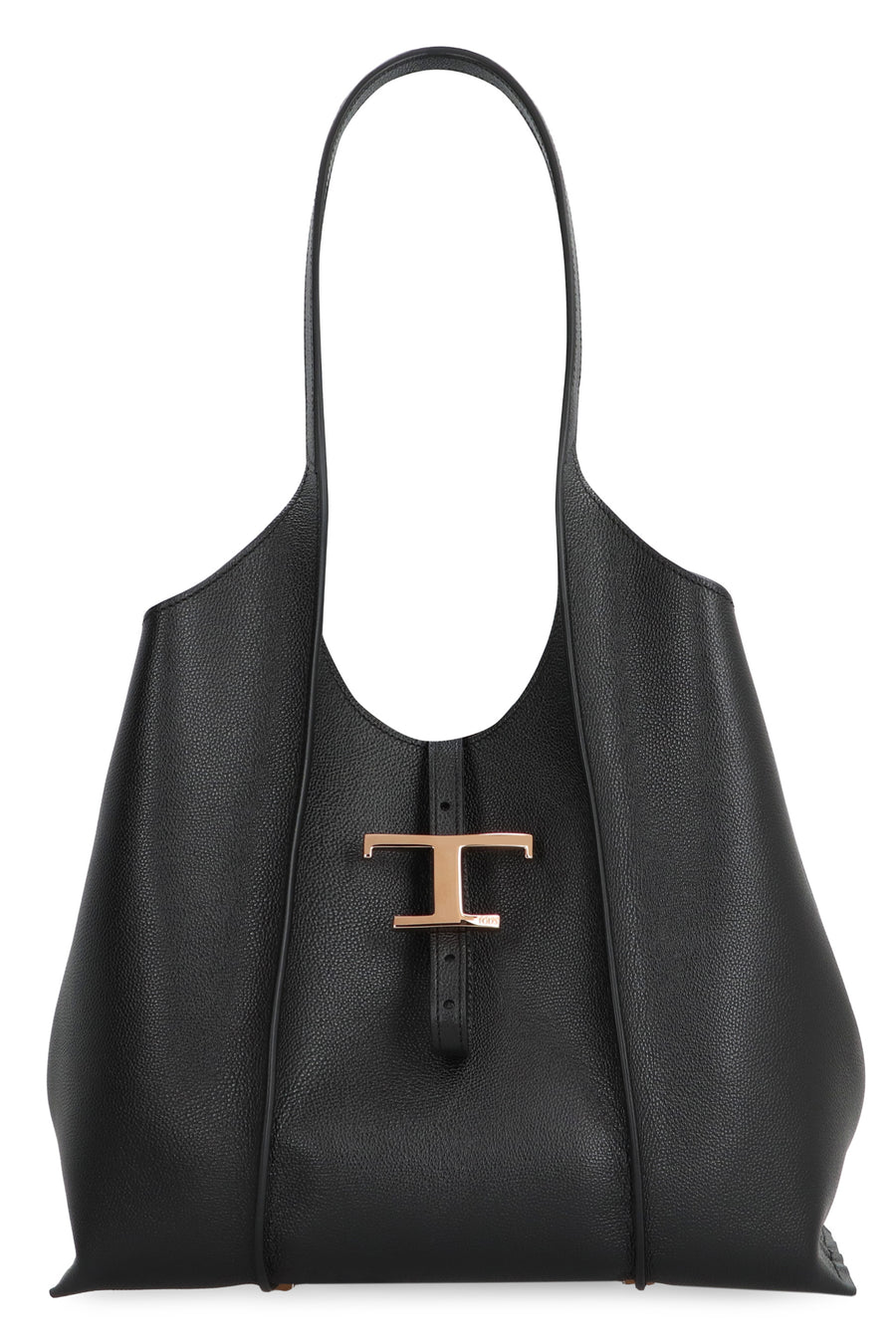 Leather Tote T Timeless Black Calf Bags