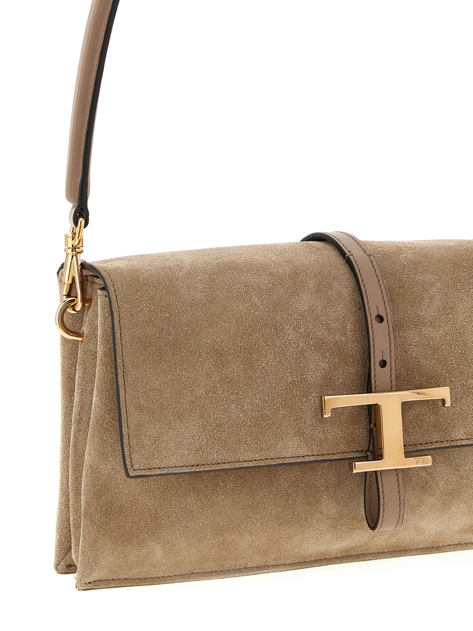 Tse Tracollina mini shoulder bag Beige Calfskin Leather (bos Taurus)