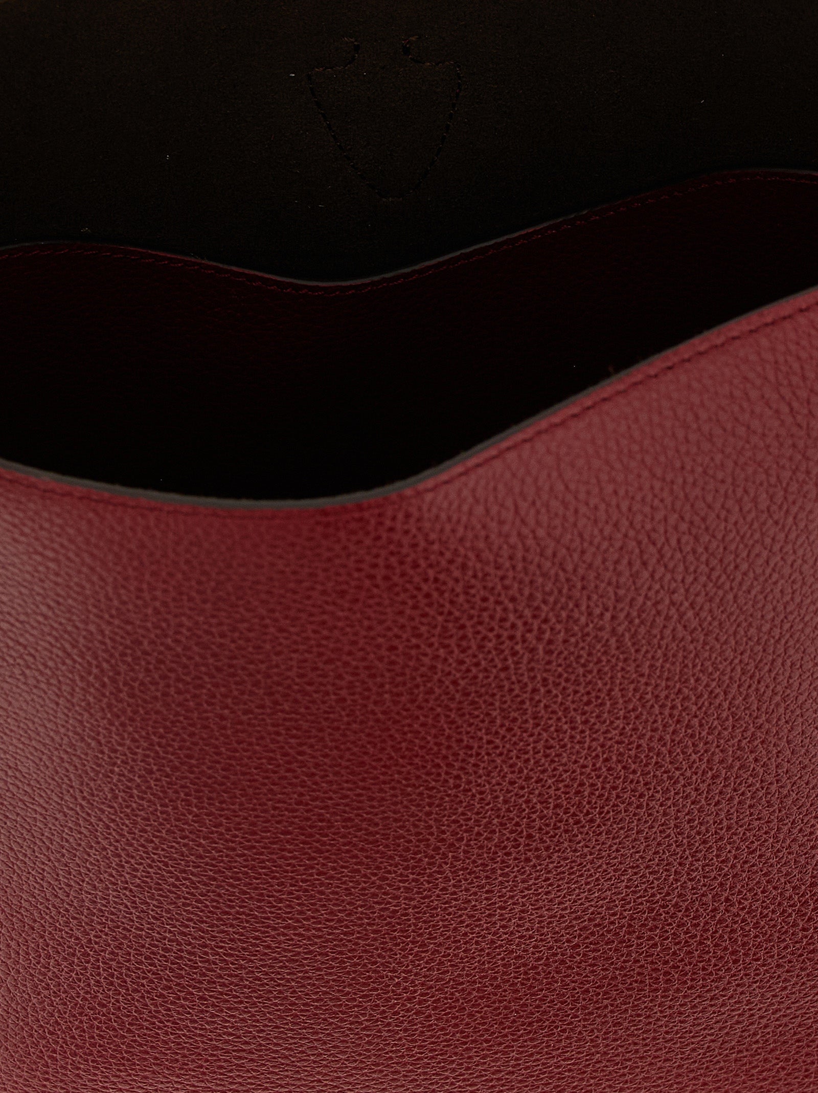 T Timeless mini bucket bag Bordeaux Calfskin Leather (bos Taurus) Hand