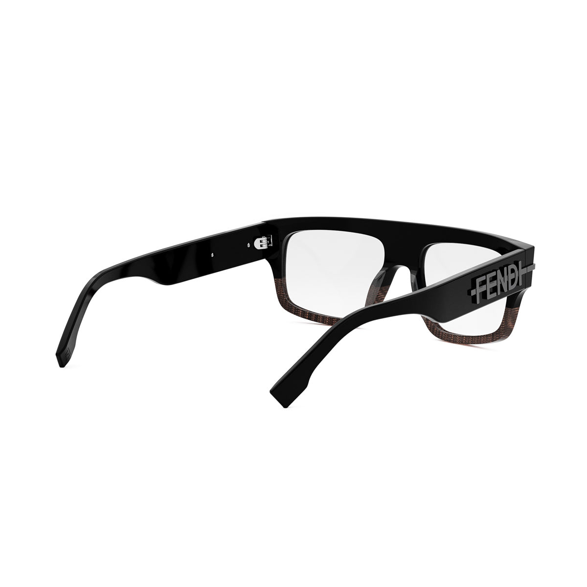 FE50062I Fendi Fendigraphy 005 Nero-Marrone Acetate Occhiali Da Vista