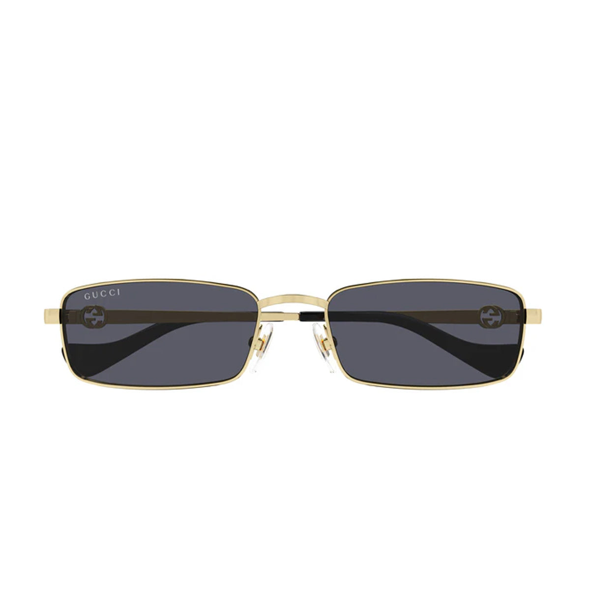 GG1600S Linea GG Logo 001 Gold Grey Oro Metal Occhiali Sole