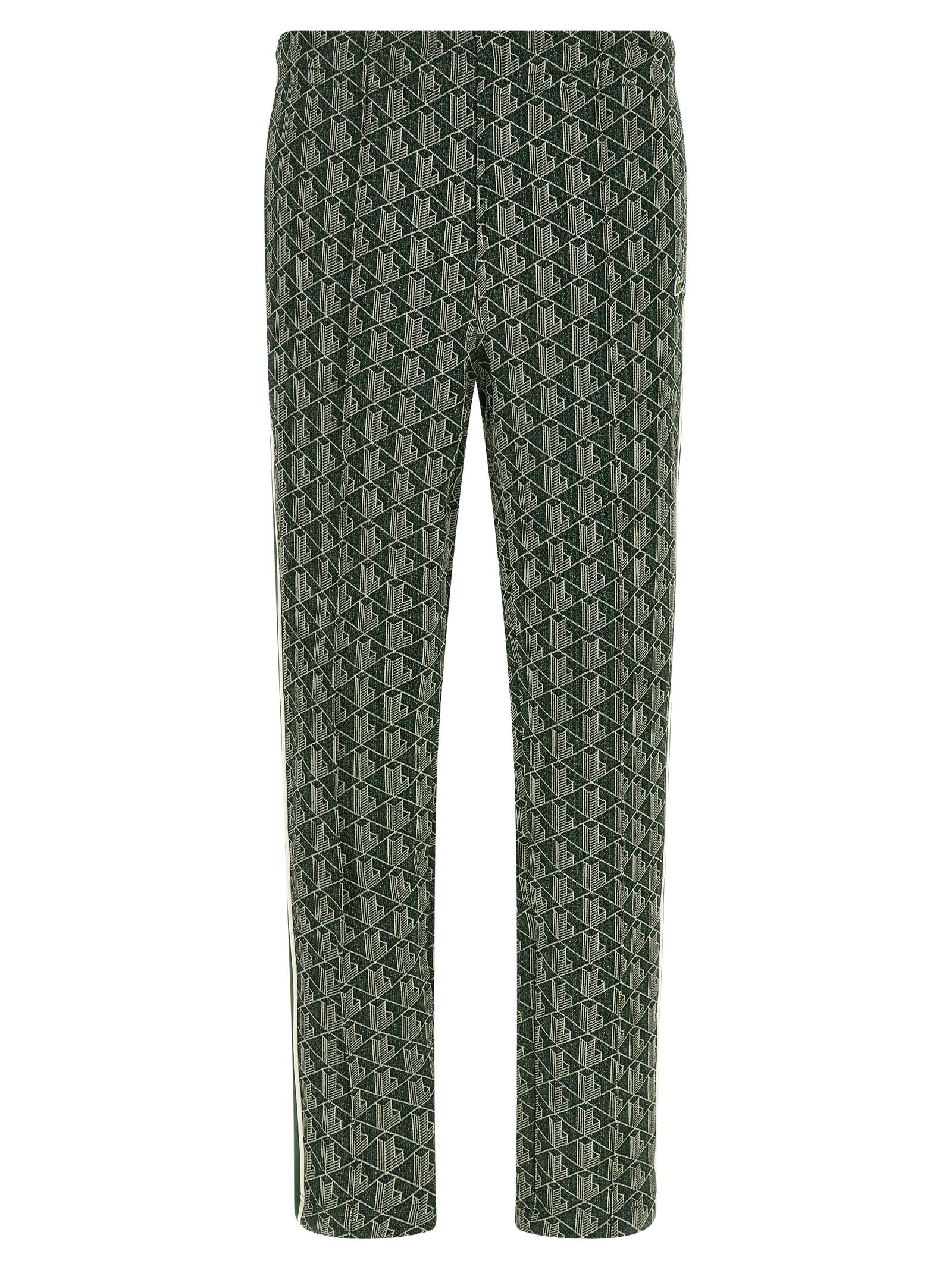 Paris Joggers Green Polyester Cotton Polyamide Pant