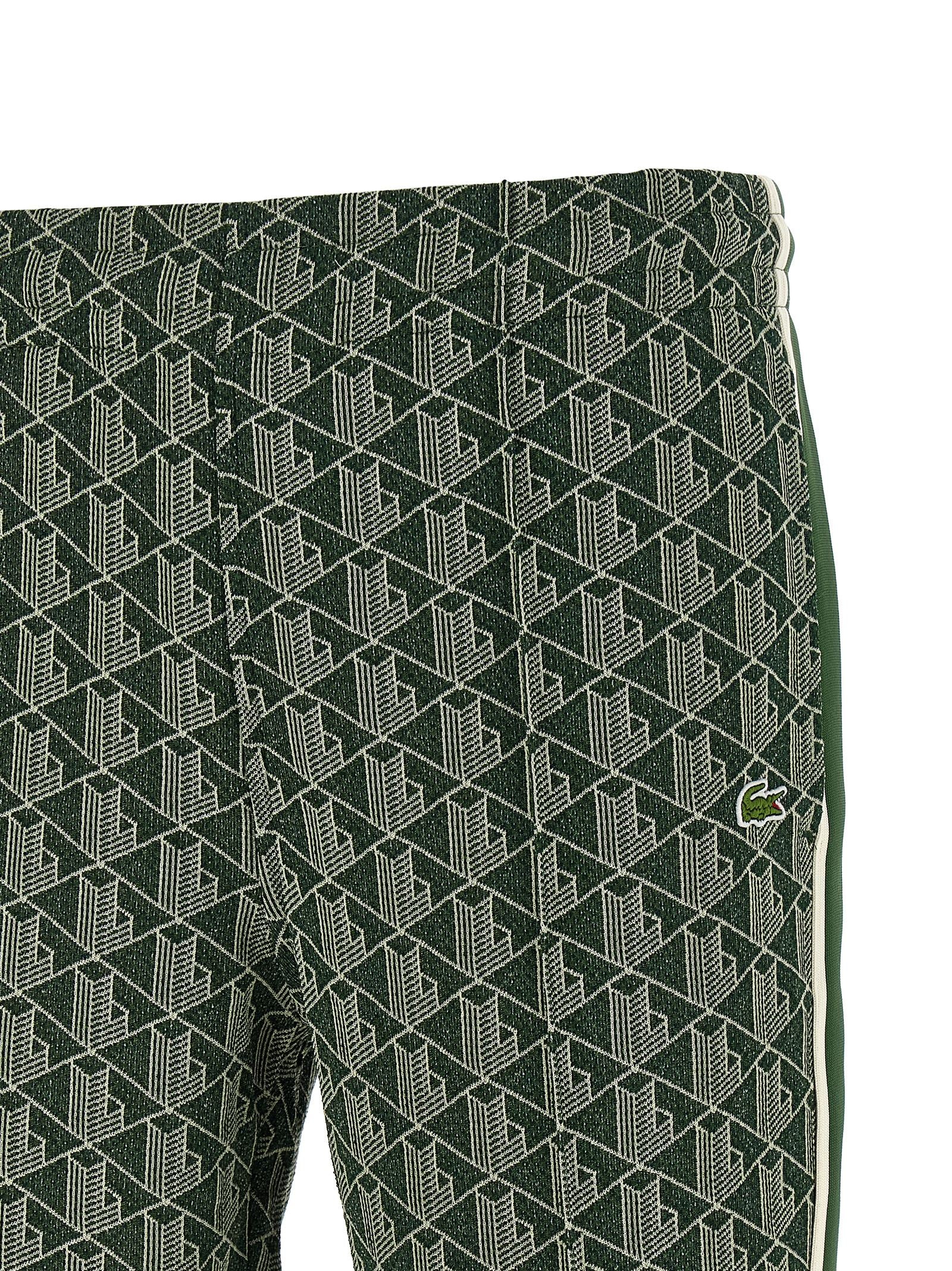 Paris Joggers Green Polyester Cotton Polyamide Pant