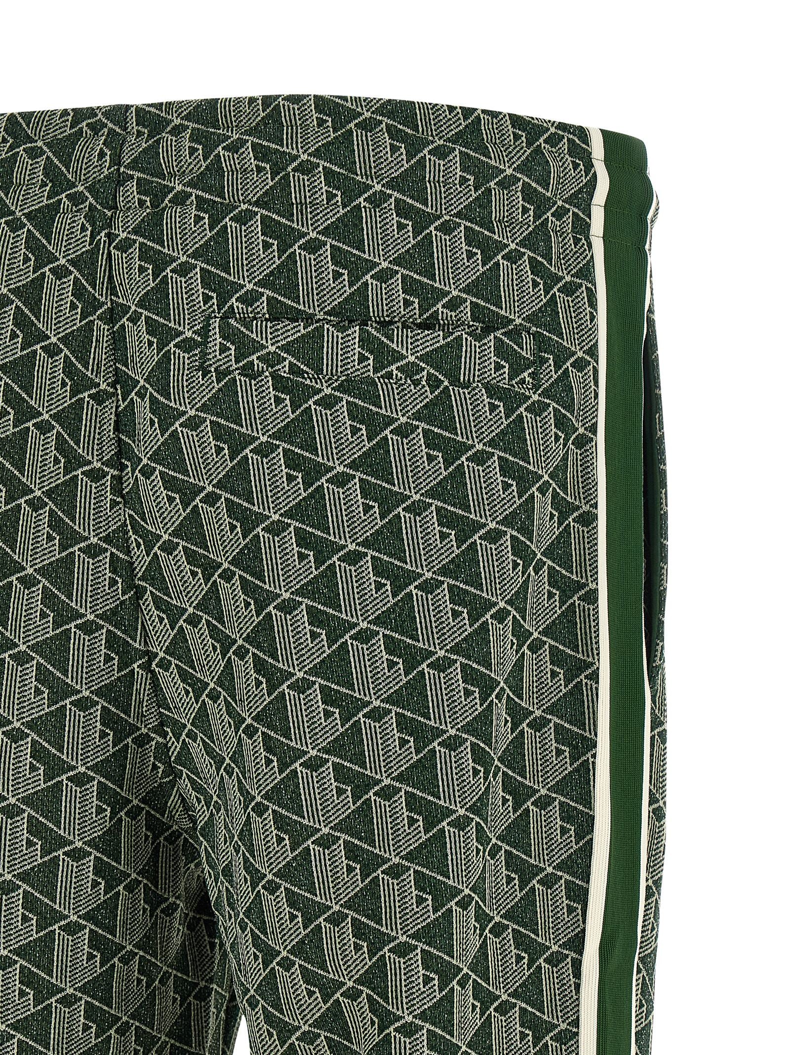 Paris Joggers Green Polyester Cotton Polyamide Pant