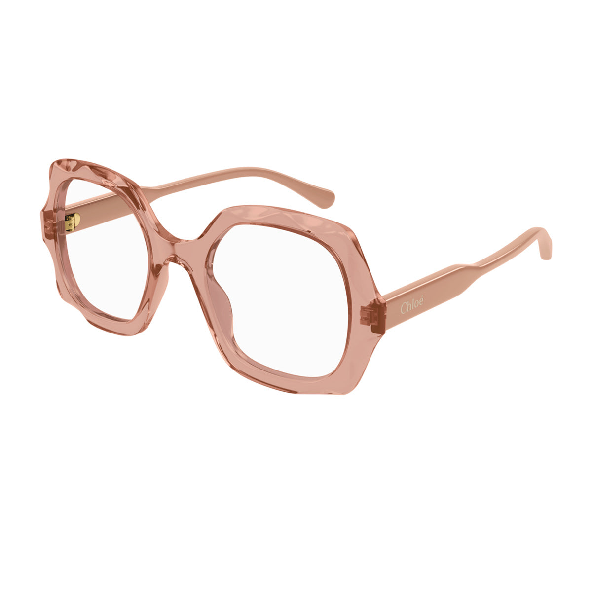 Chloé CH0228O Linea 003 Brown Pink Trasparent Rosa Acetate Occhiali Da Vista