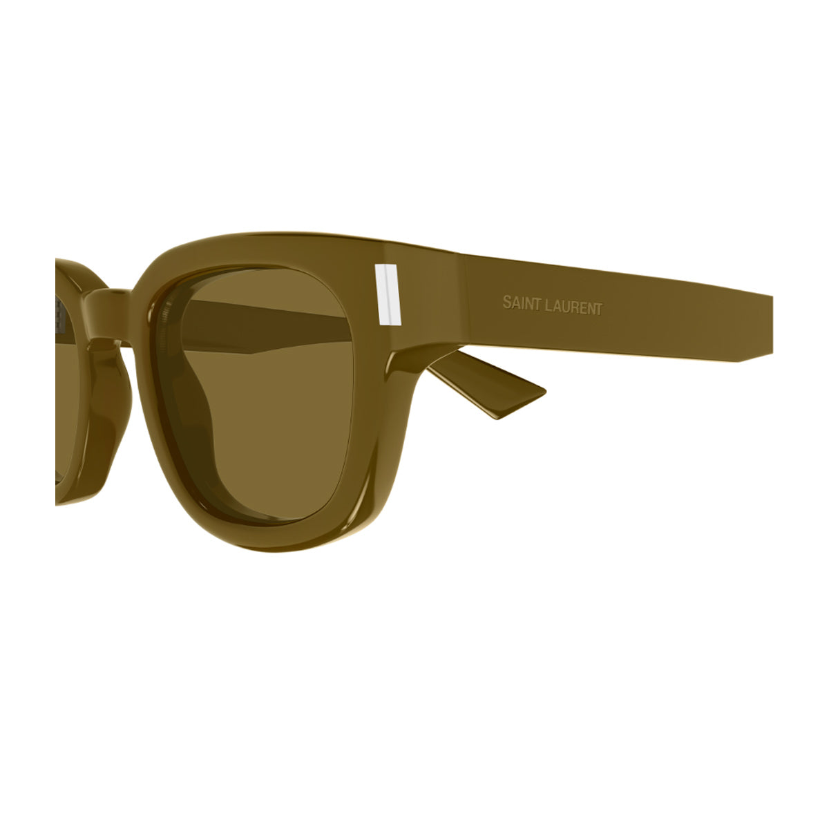 Saint Laurent SL 838 Linea Corner Angle 007 Brown Marrone Recycled Acetate Occhiali Da Sole