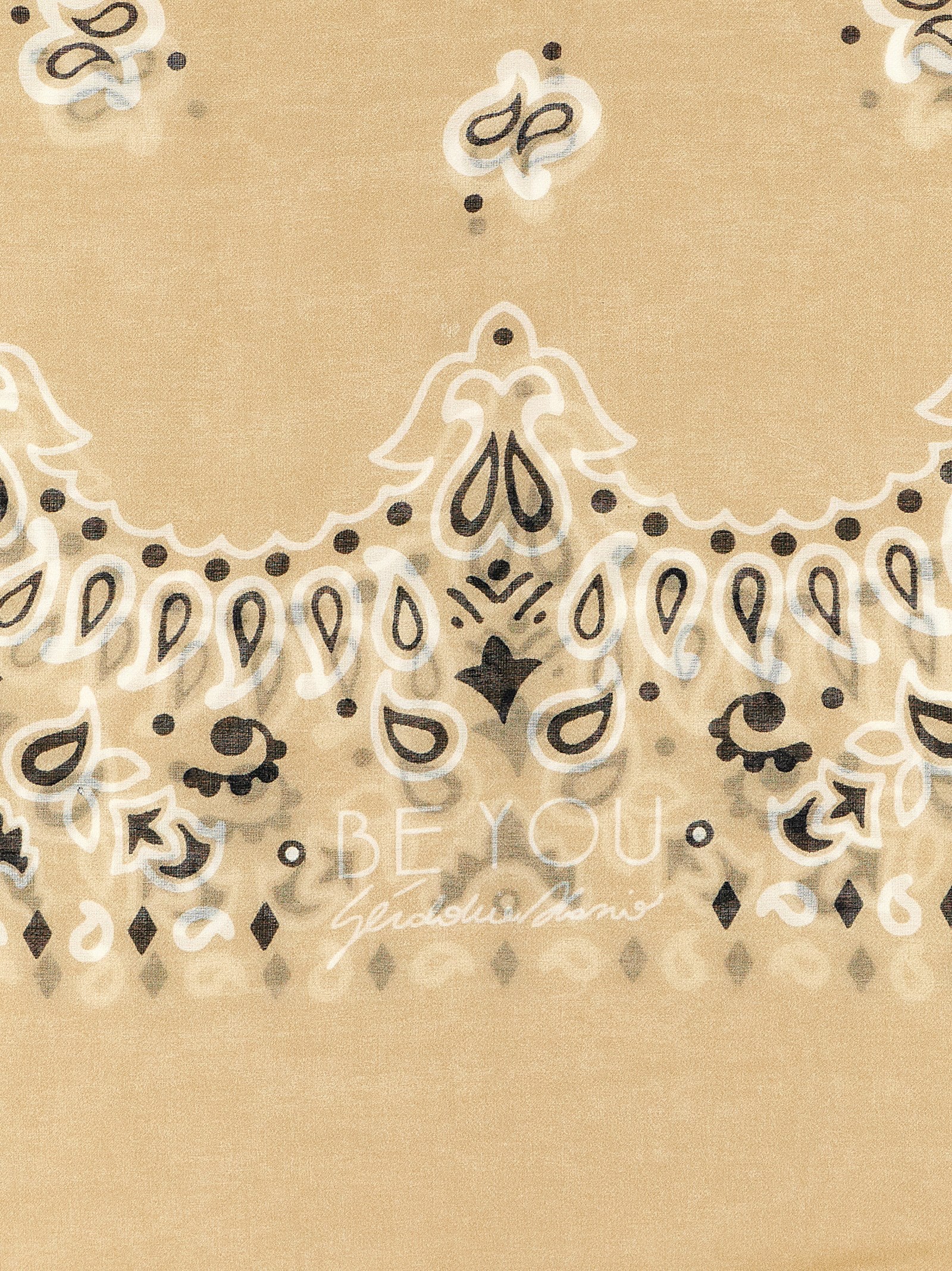 Bandana Stole Beige Modal Cachemire Scarves, Foulards