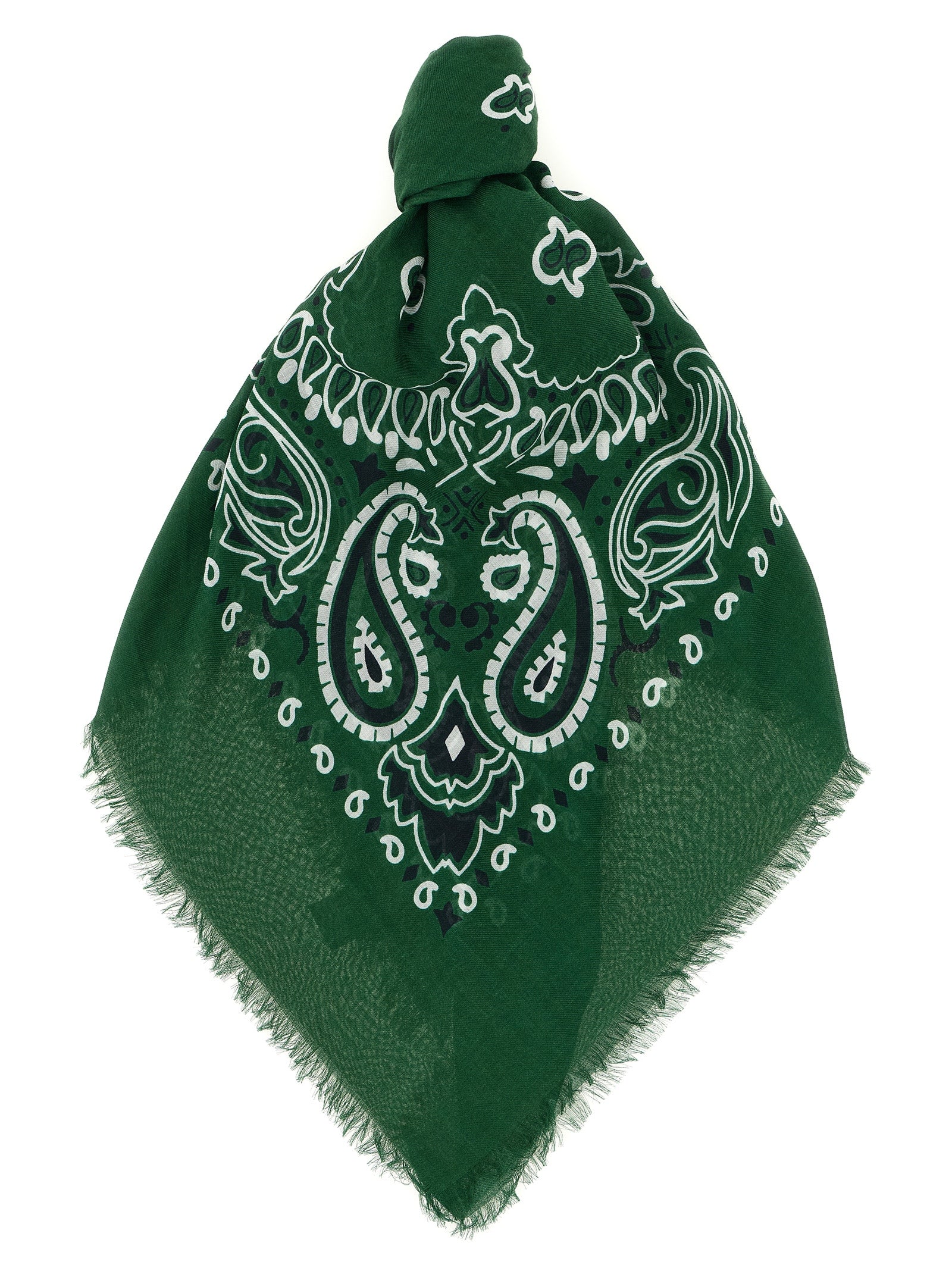 Bandana Stole Green Modal Cachemire Scarves, Foulards