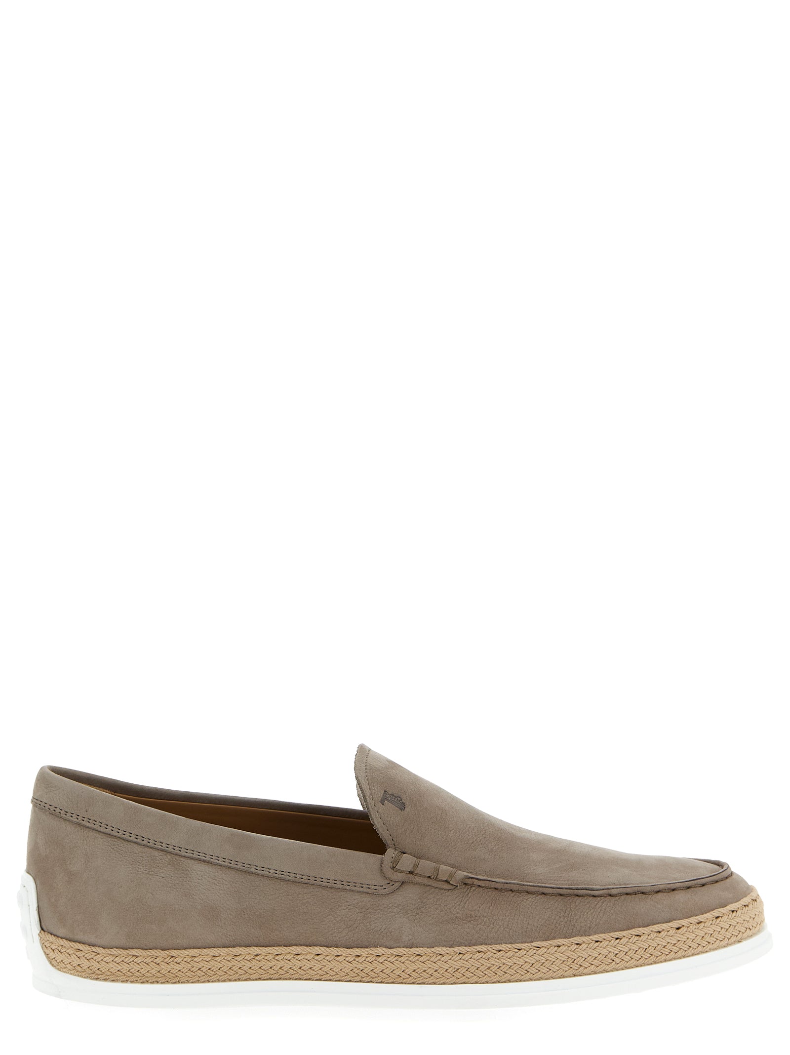 Pantofola loafers Beige Calfskin Leather (bos Taurus)