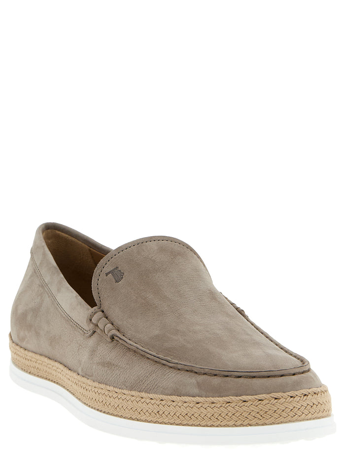 Pantofola loafers Beige Calfskin Leather (bos Taurus)