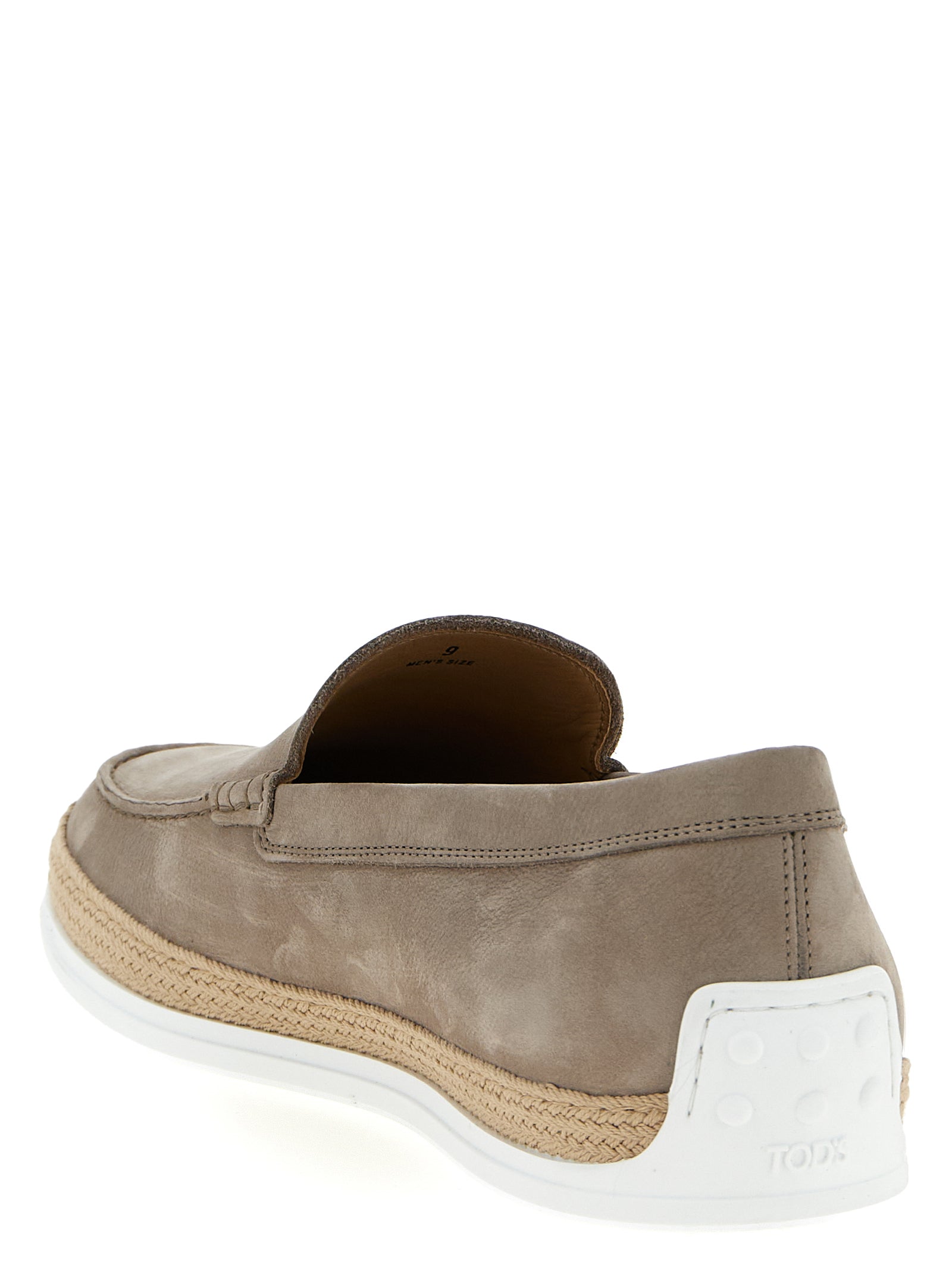 Pantofola loafers Beige Calfskin Leather (bos Taurus)
