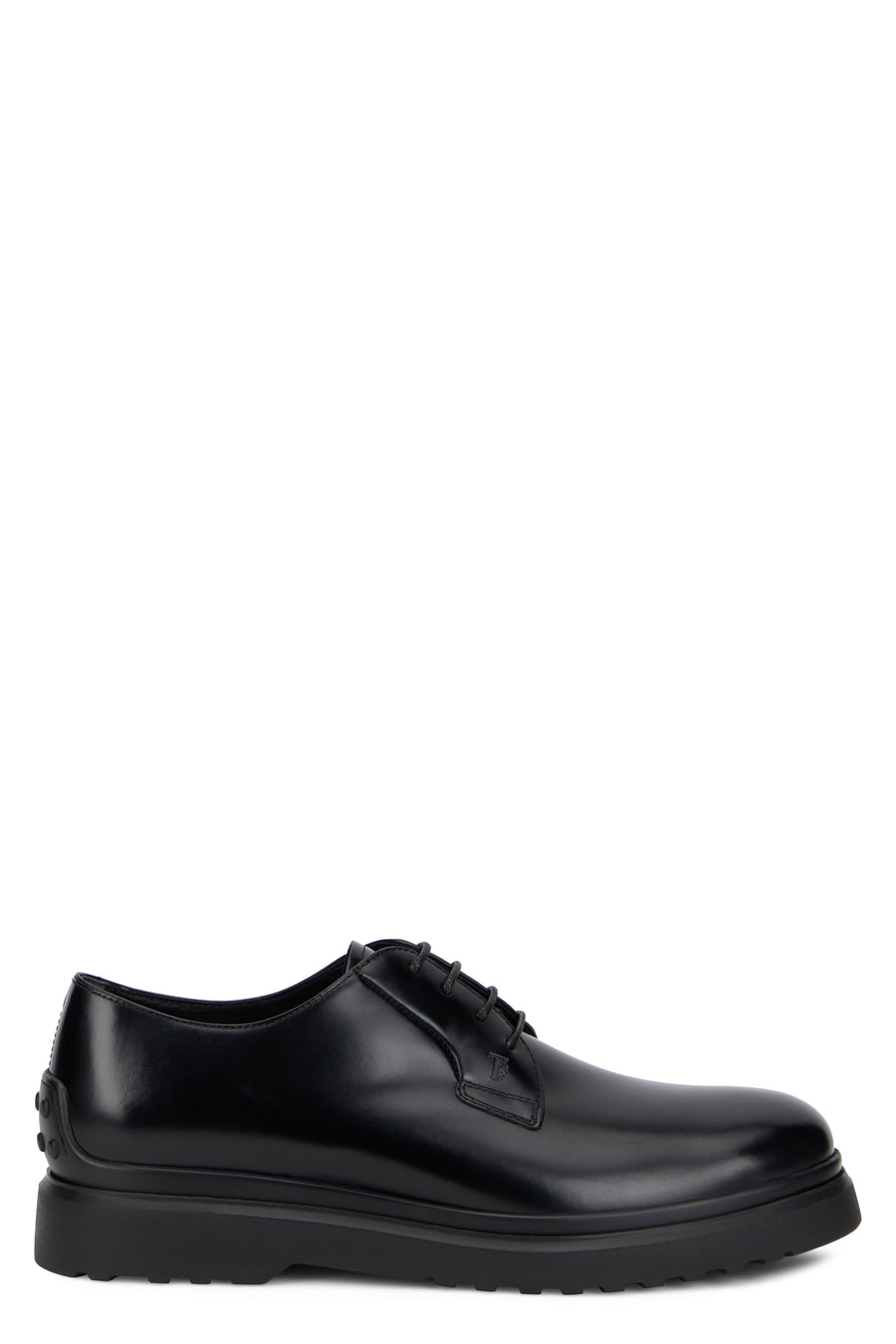 Lace-Up Leather Shoes Black Calfskin
