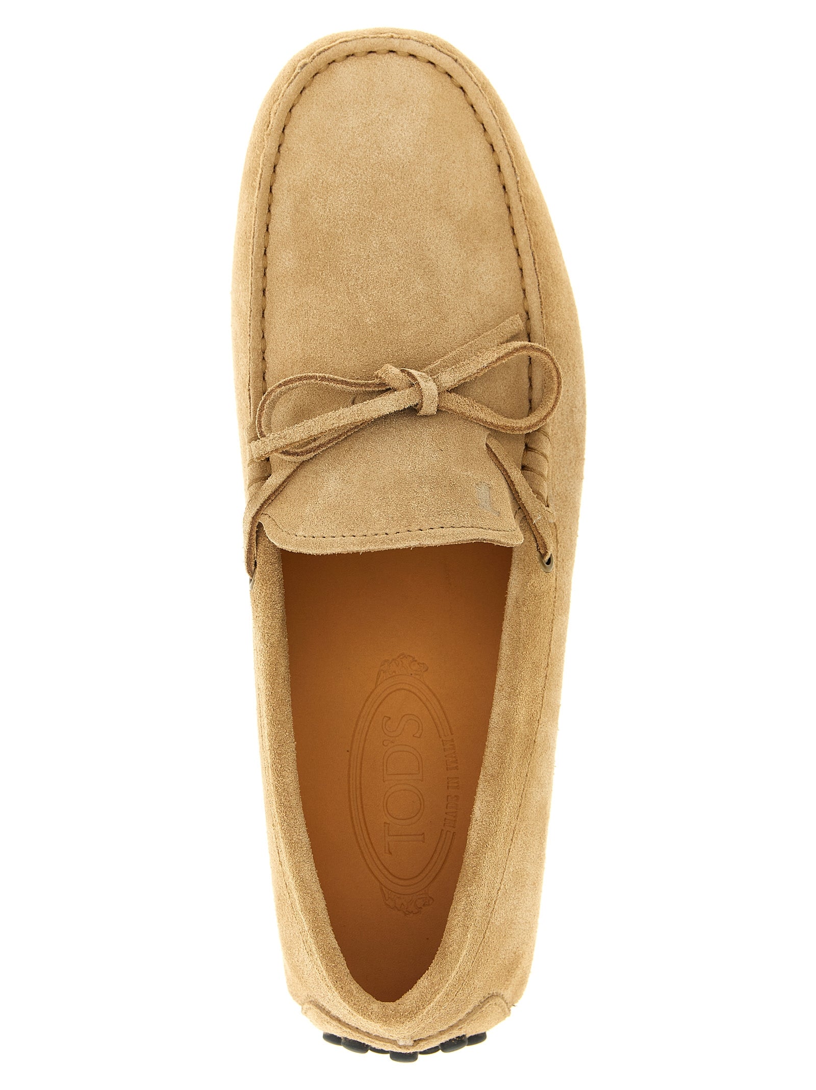 Gommino loafers Beige Calfskin Leather (bos Taurus)