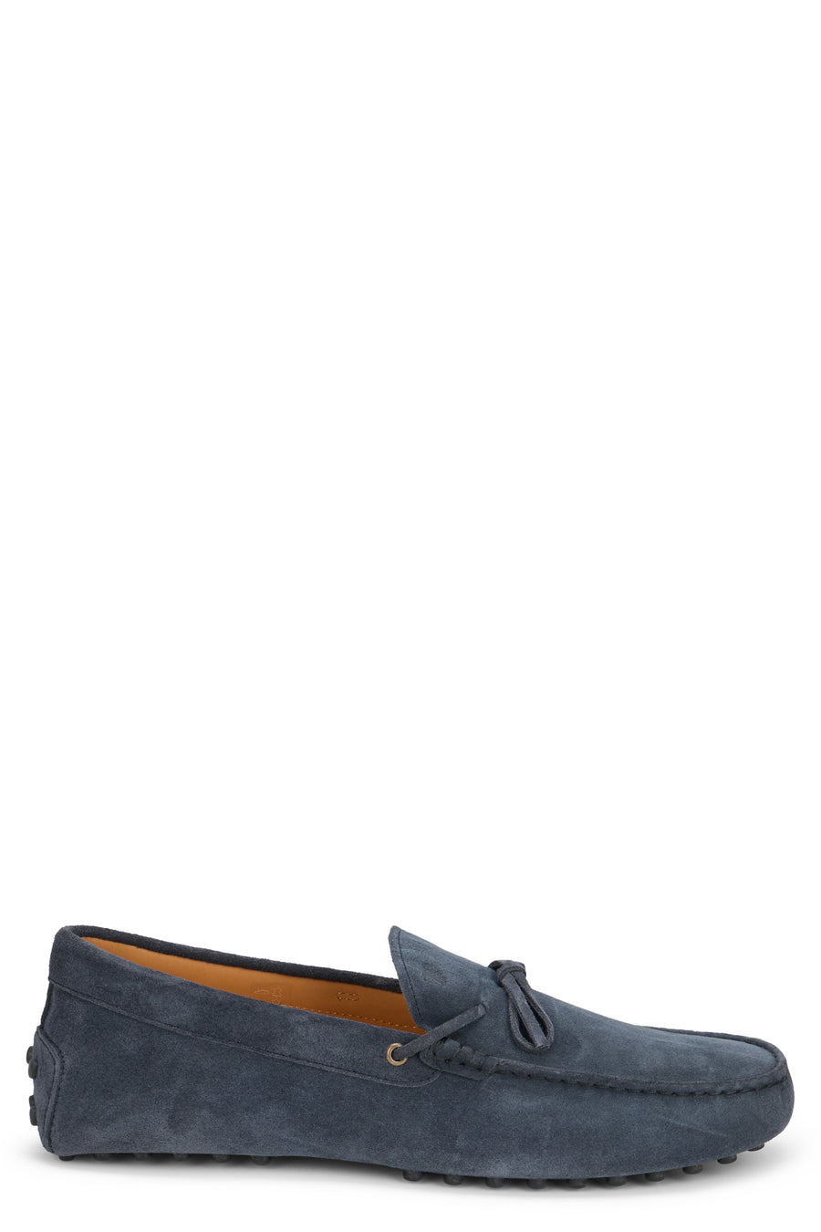Suede Loafers Navy Leather