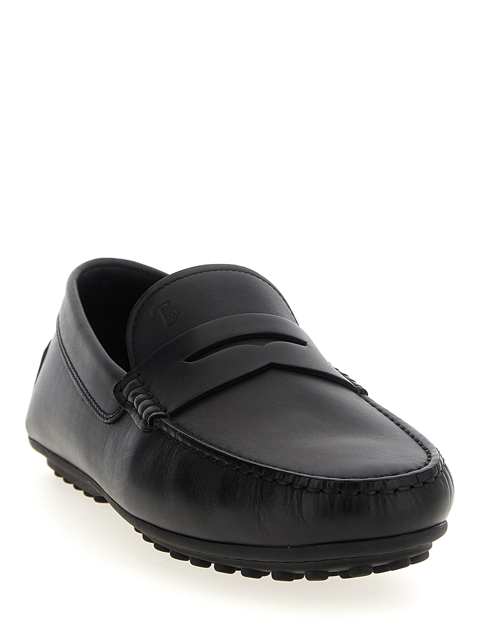 City Gommino loafers Black Calfskin Leather (bos Taurus)