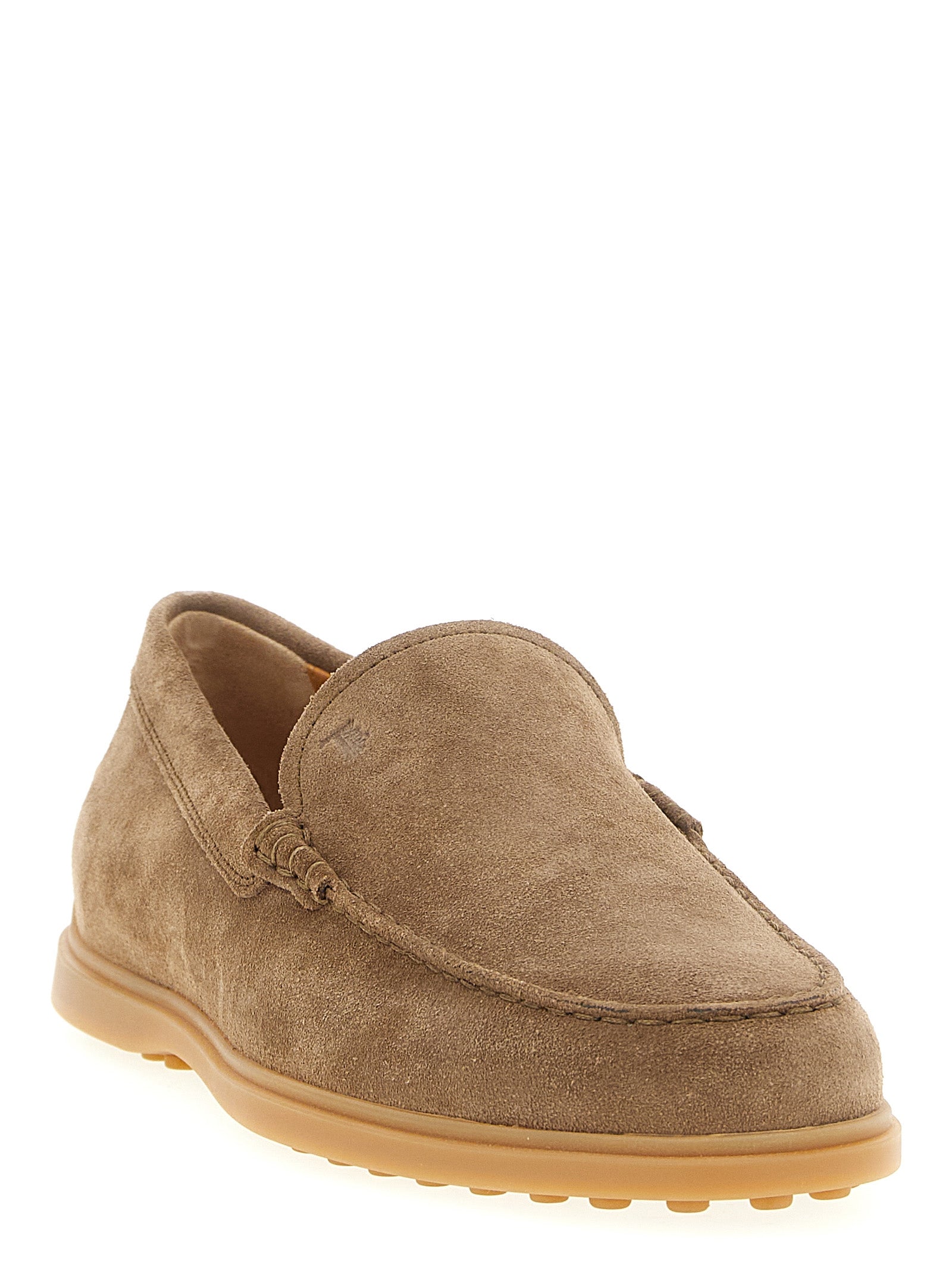 Pantofola loafers Beige Calfskin Leather (bos Taurus)