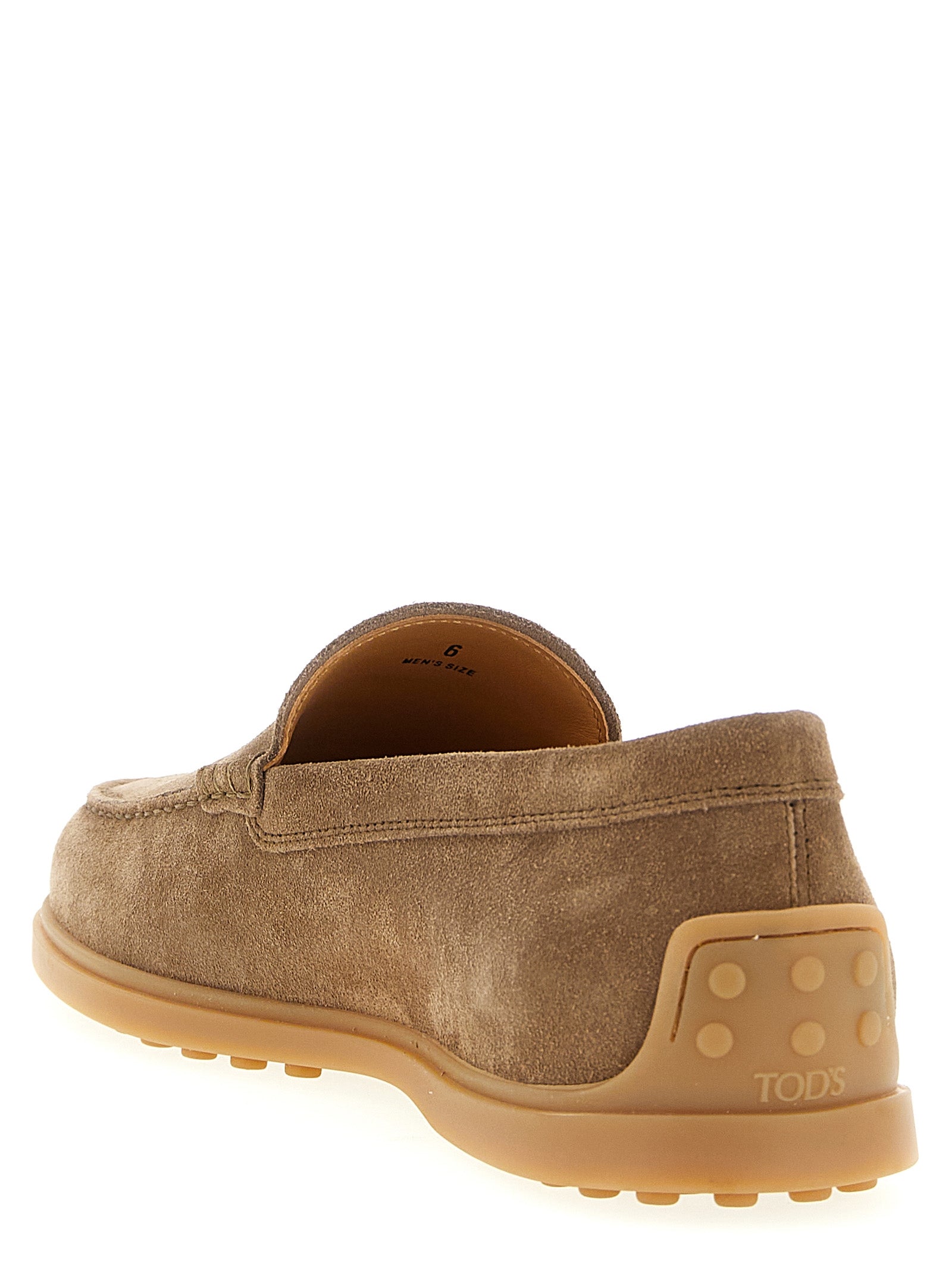 Pantofola loafers Beige Calfskin Leather (bos Taurus)
