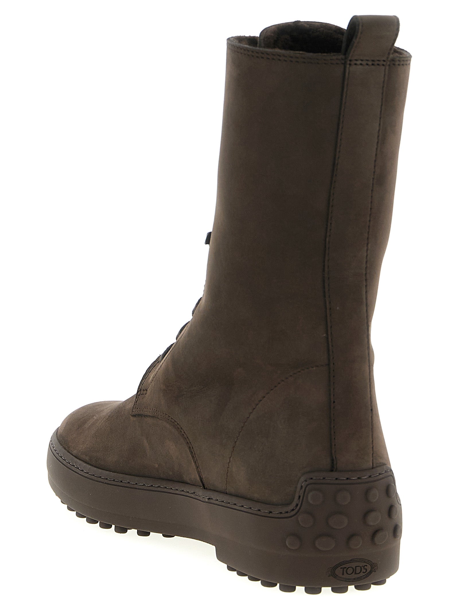 Winter Gommino ankle boots Brown Calfskin Leather (bos Taurus) Boots