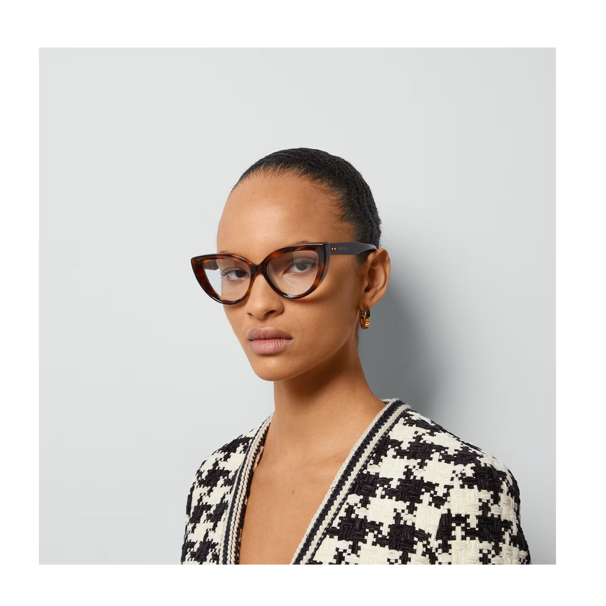 Gucci GG1530O Linea Rivets 002 Marrone Acetate Occhiali Vista